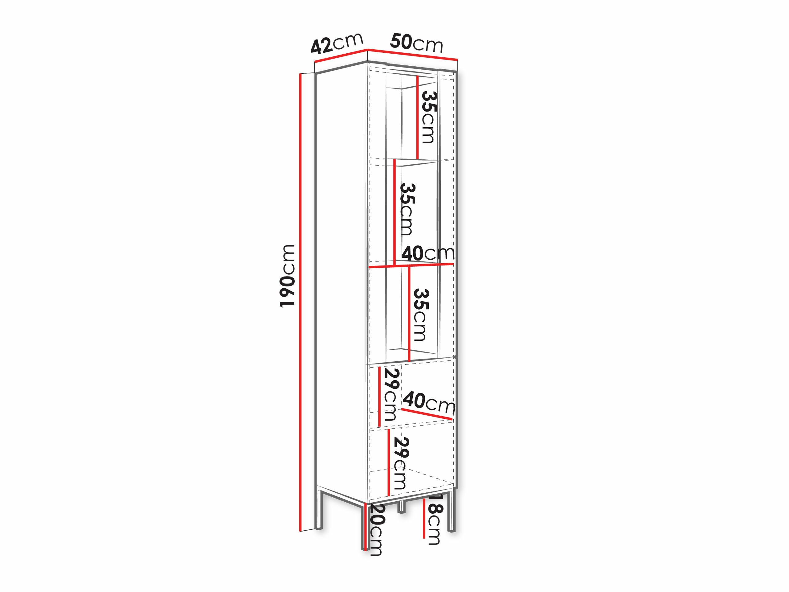 Boekenkast Lunole 112 (Artisan eiken + Zwart)