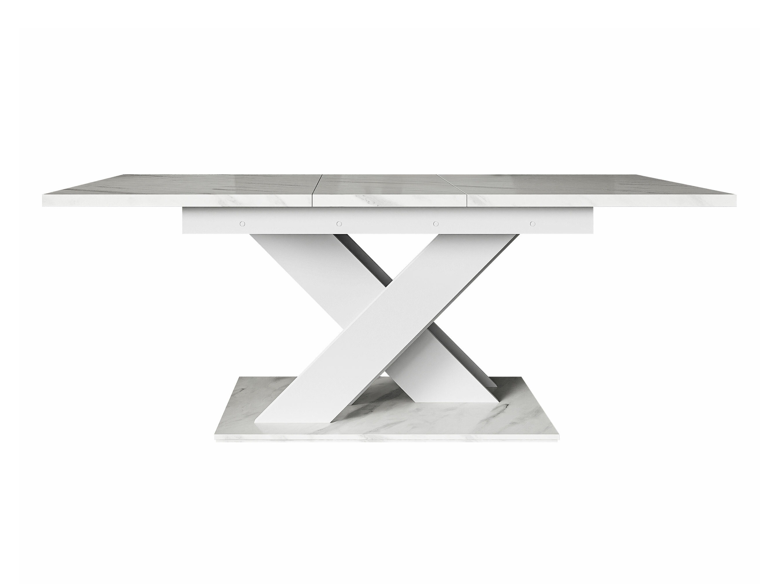 Tafel Decium (Wit marmer + Wit)