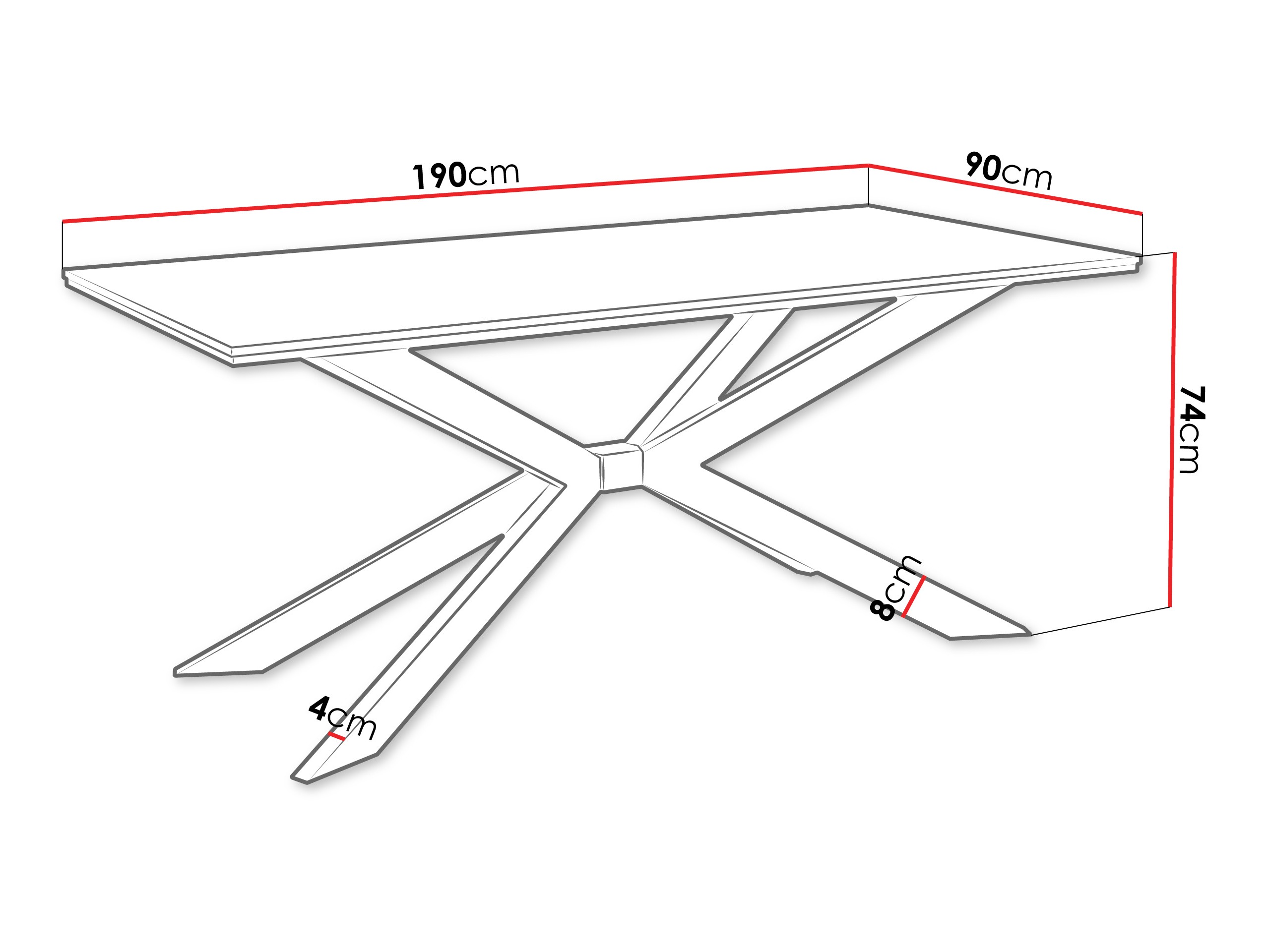 Tafel Goodyear 135 (Wit marmer)