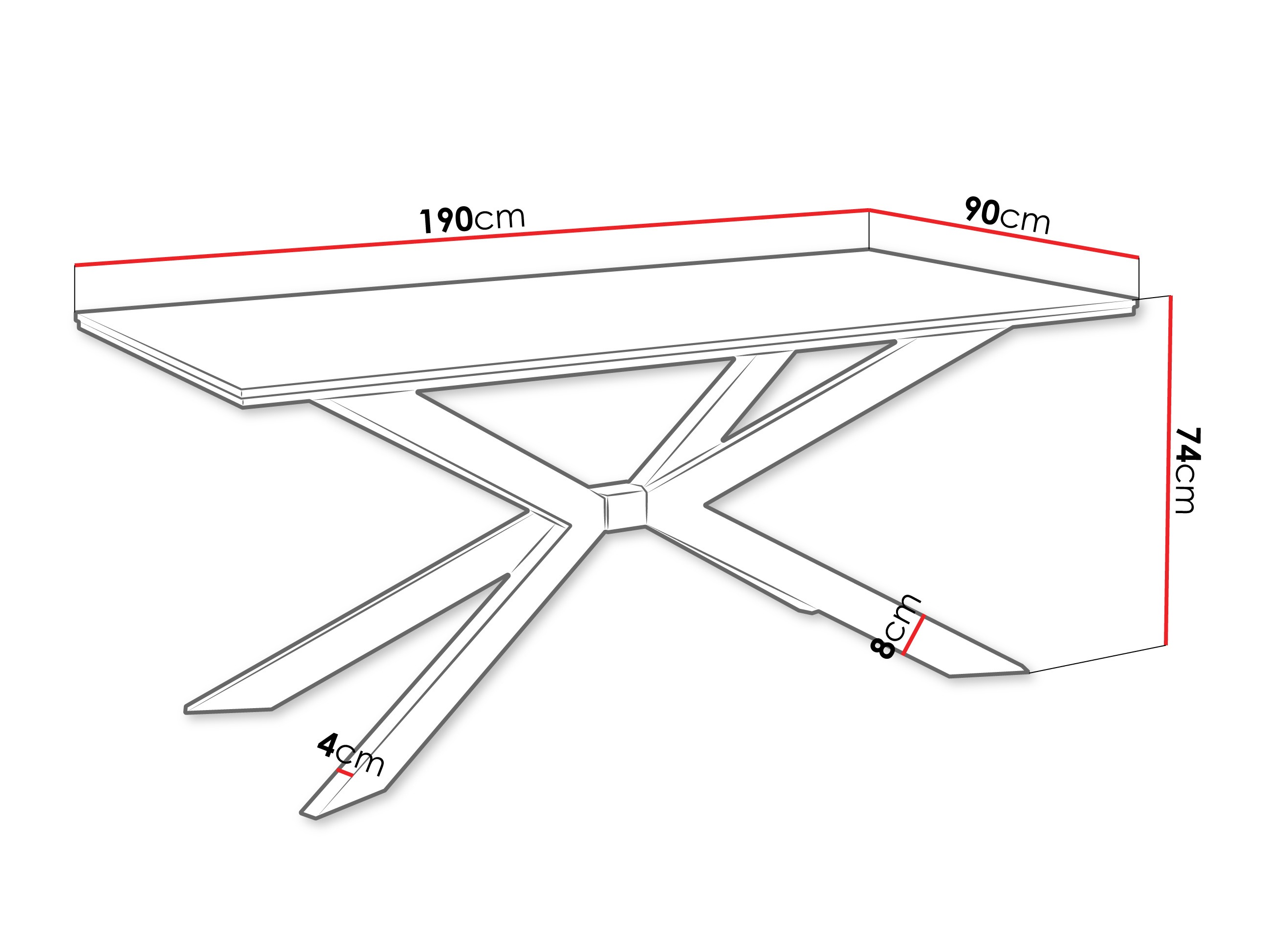 Tafel Goodyear 135 (Zwart marmer)