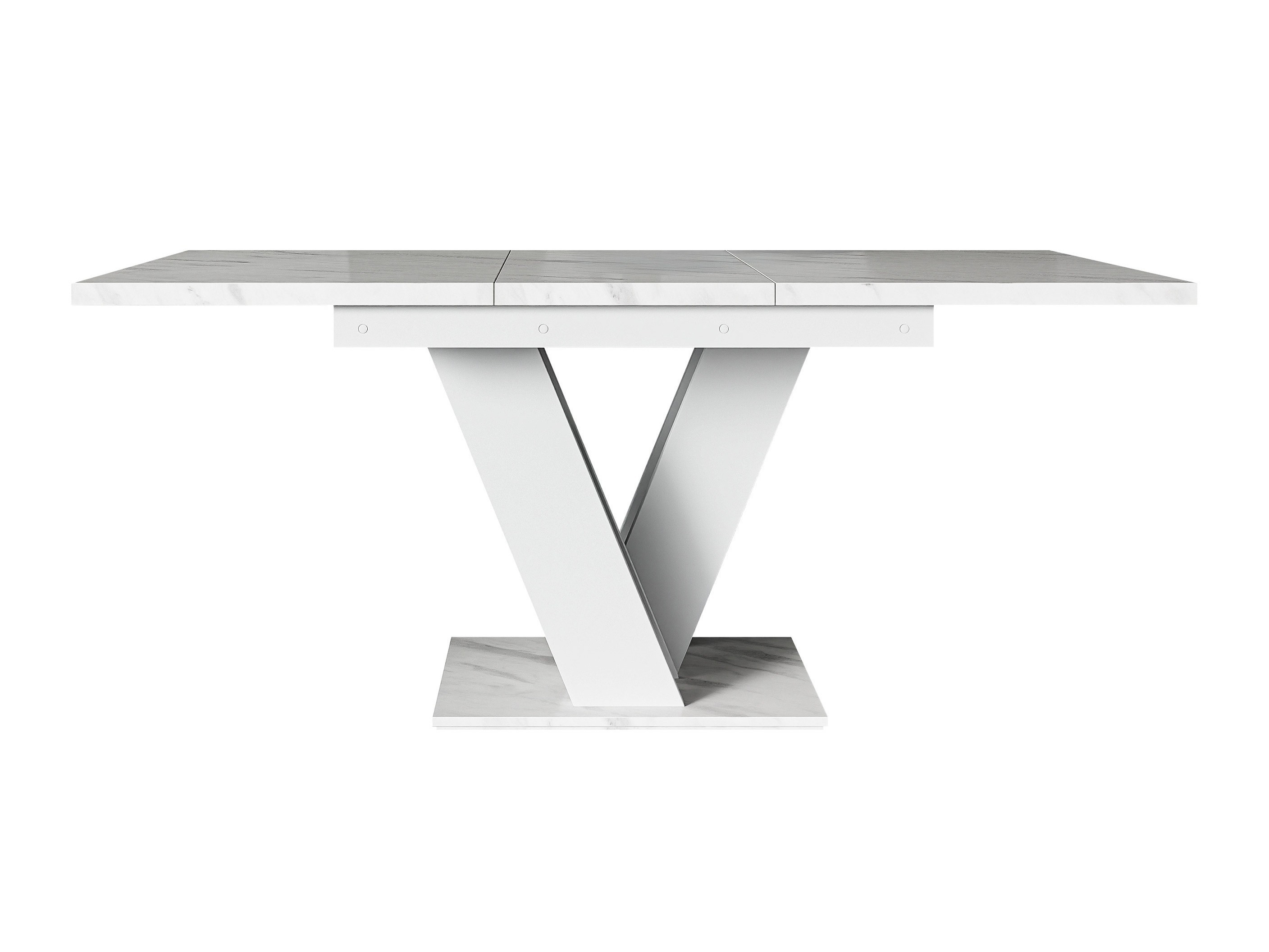 Tafel Musus (Wit marmer + Wit)