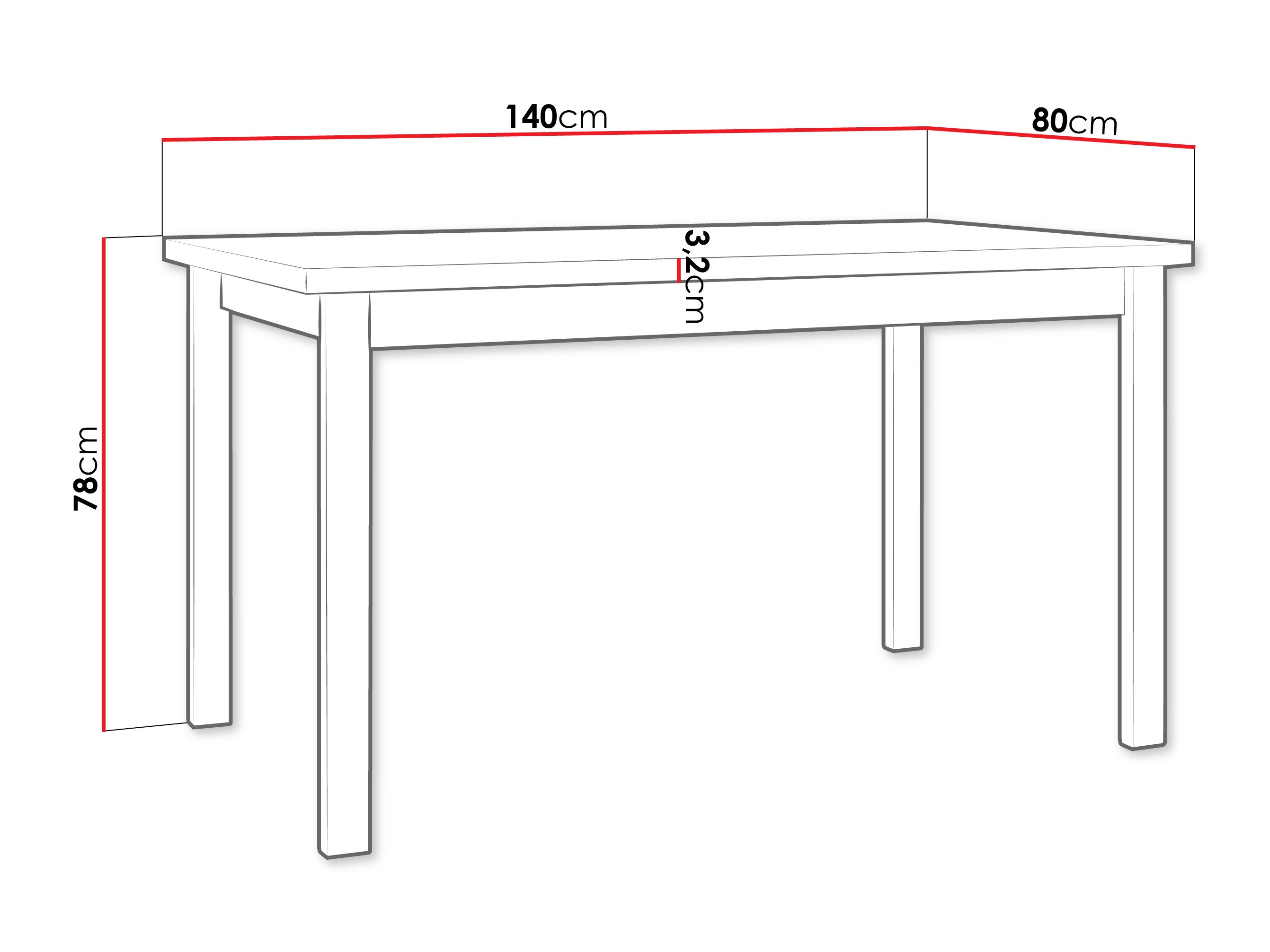 Tafel Victorville 377 (Artisan eiken + Zwart)