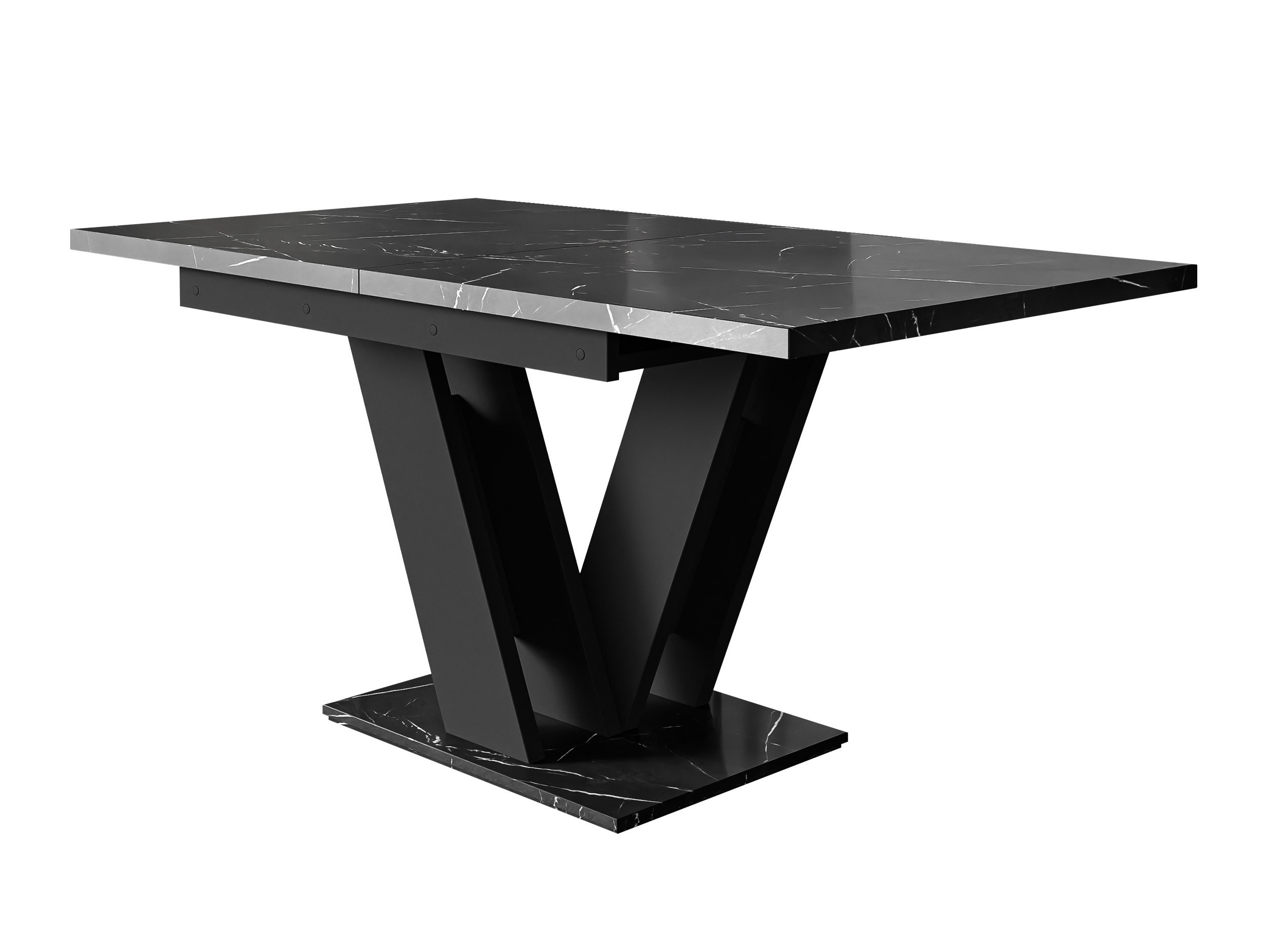 Tafel Musus (Zwart marmer + Zwart)