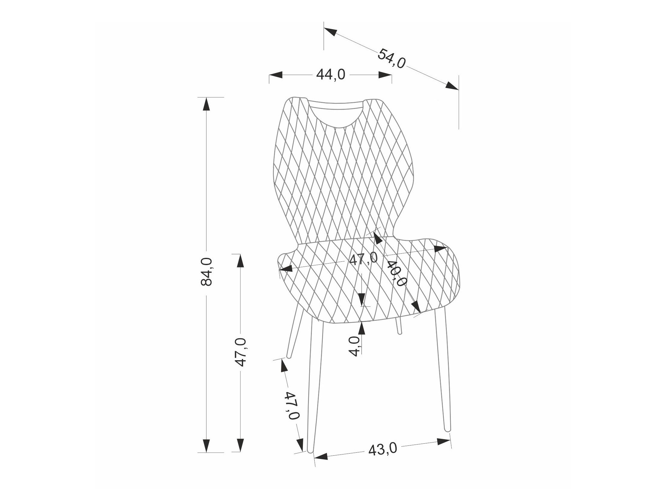 Stoel Houston 2069 (Zwart)
