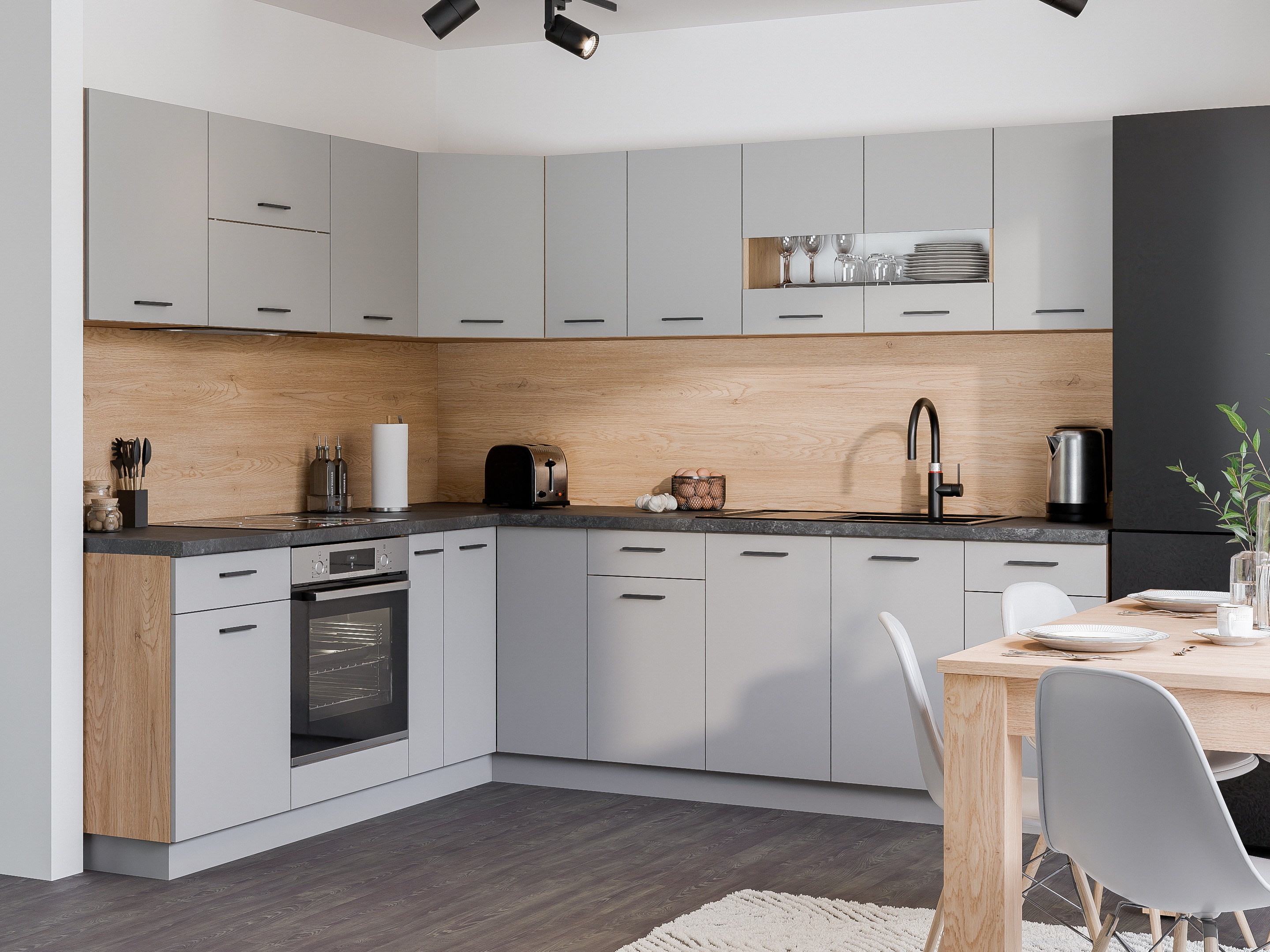 Modulaire wandkast Ati Grey 122