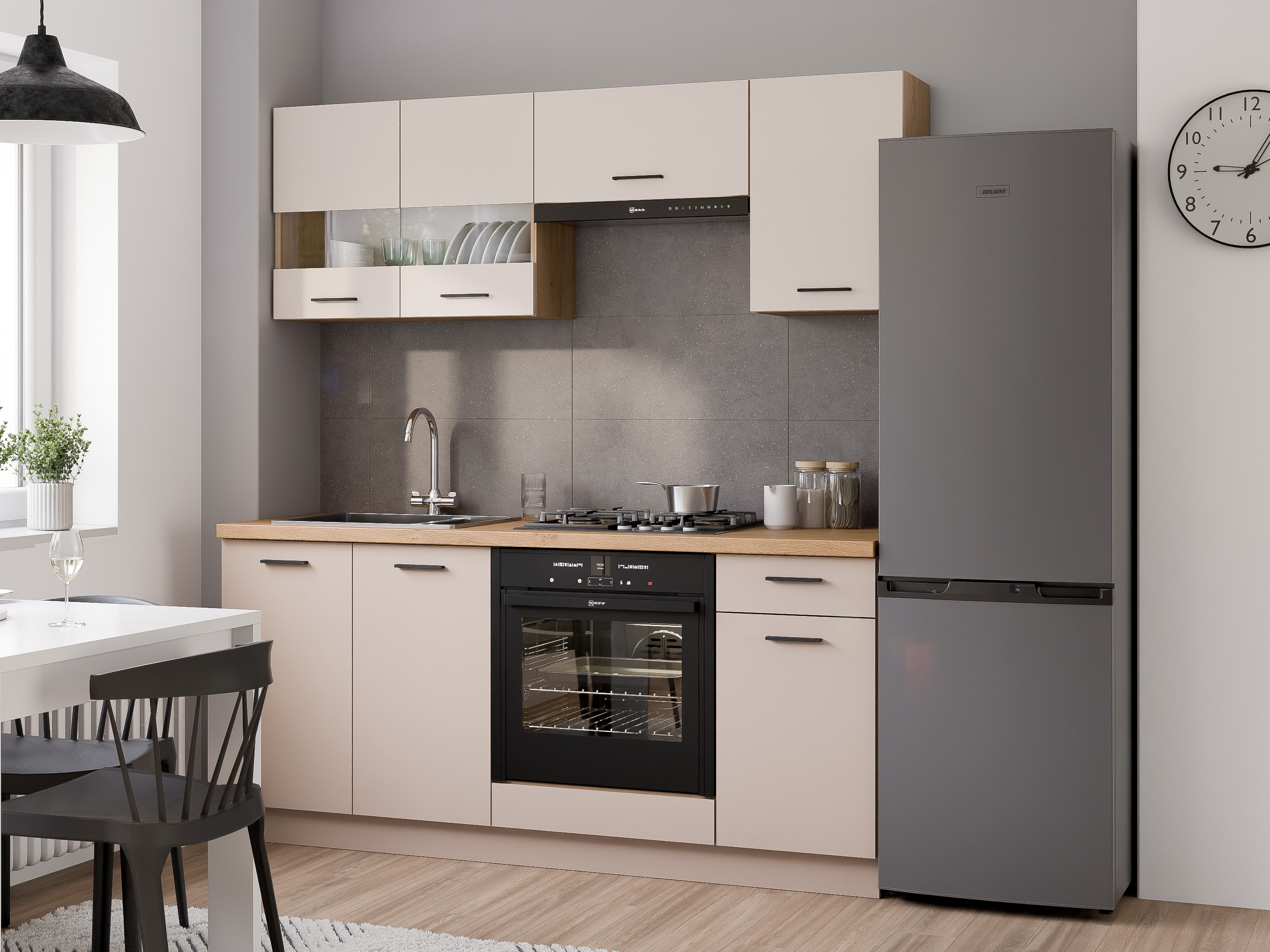 Modulaire spoelbakkast met deuren Ati Cashmere 118