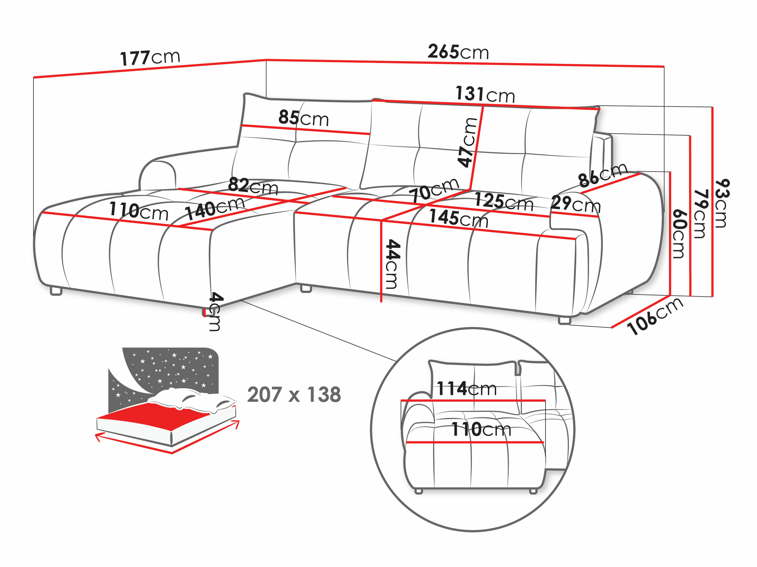 Hoekbank TrendyNest Corvella (Velo 621)