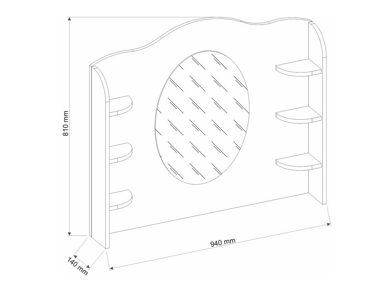 Spiegel Romelbo 137 (Beige)