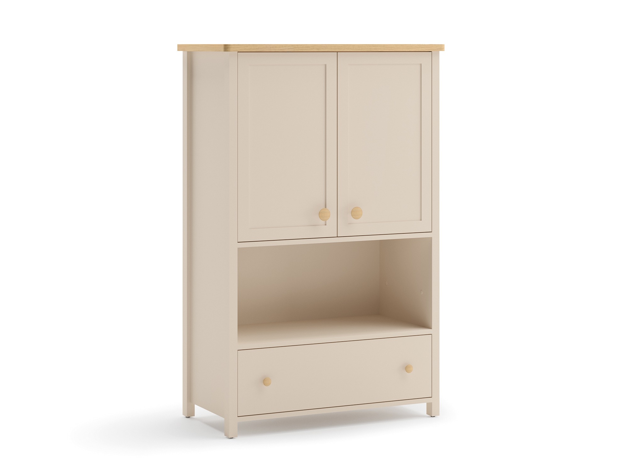 Ladekast Romelbo 144 (Beige + Eiken)