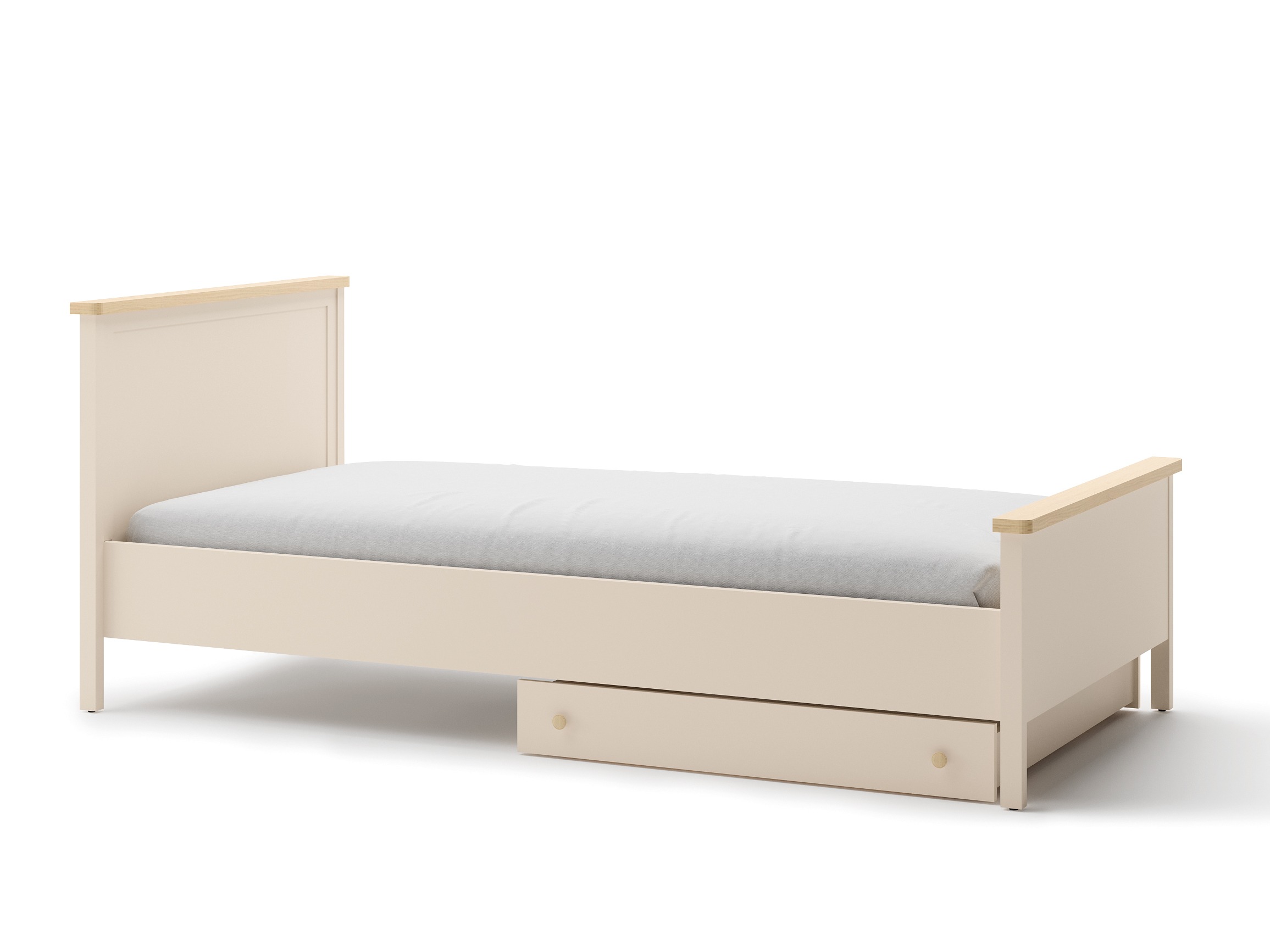 Bed Romelbo 148 (Beige + Eiken)