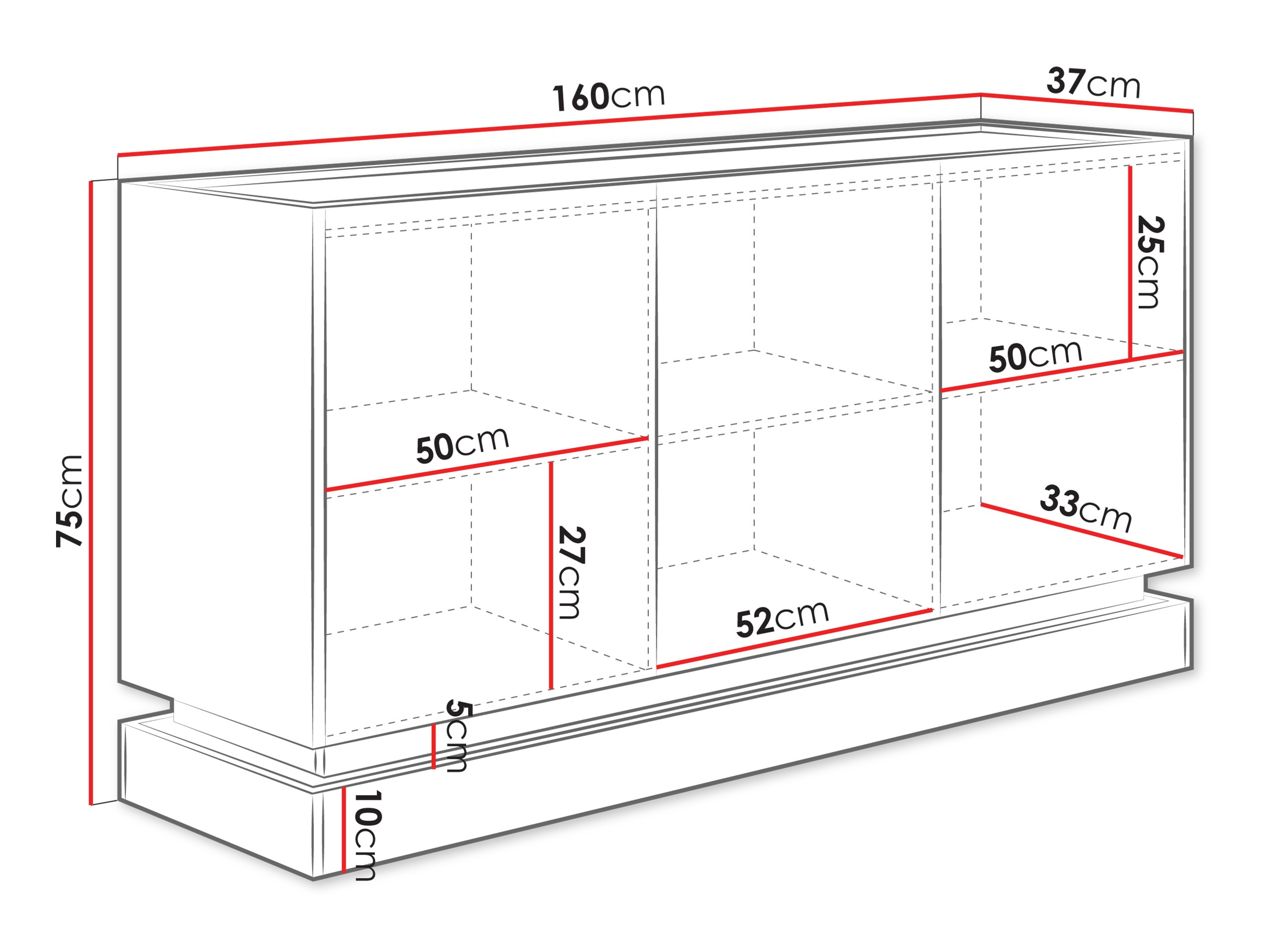 Dressoir Comfivo Dalvenu 101 (Lichtbruin + Eiken)