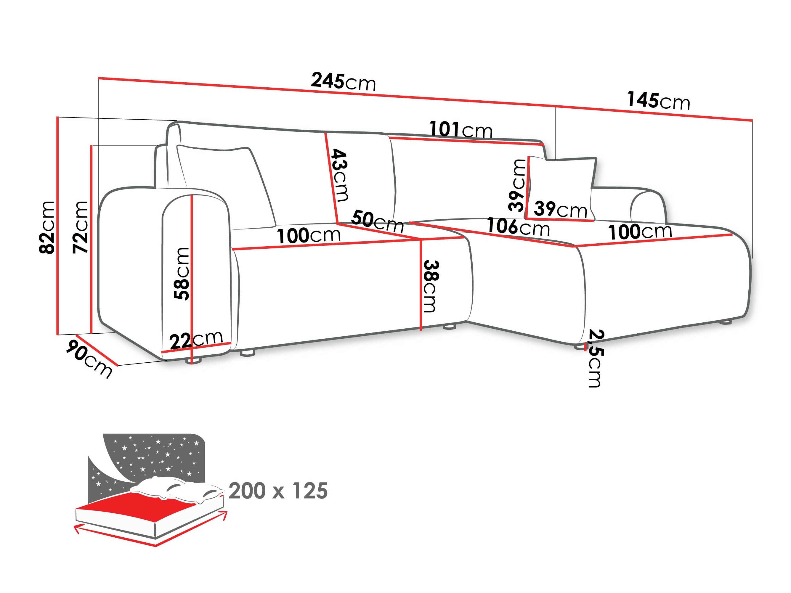 Hoekbank Luxum (Taro 01)