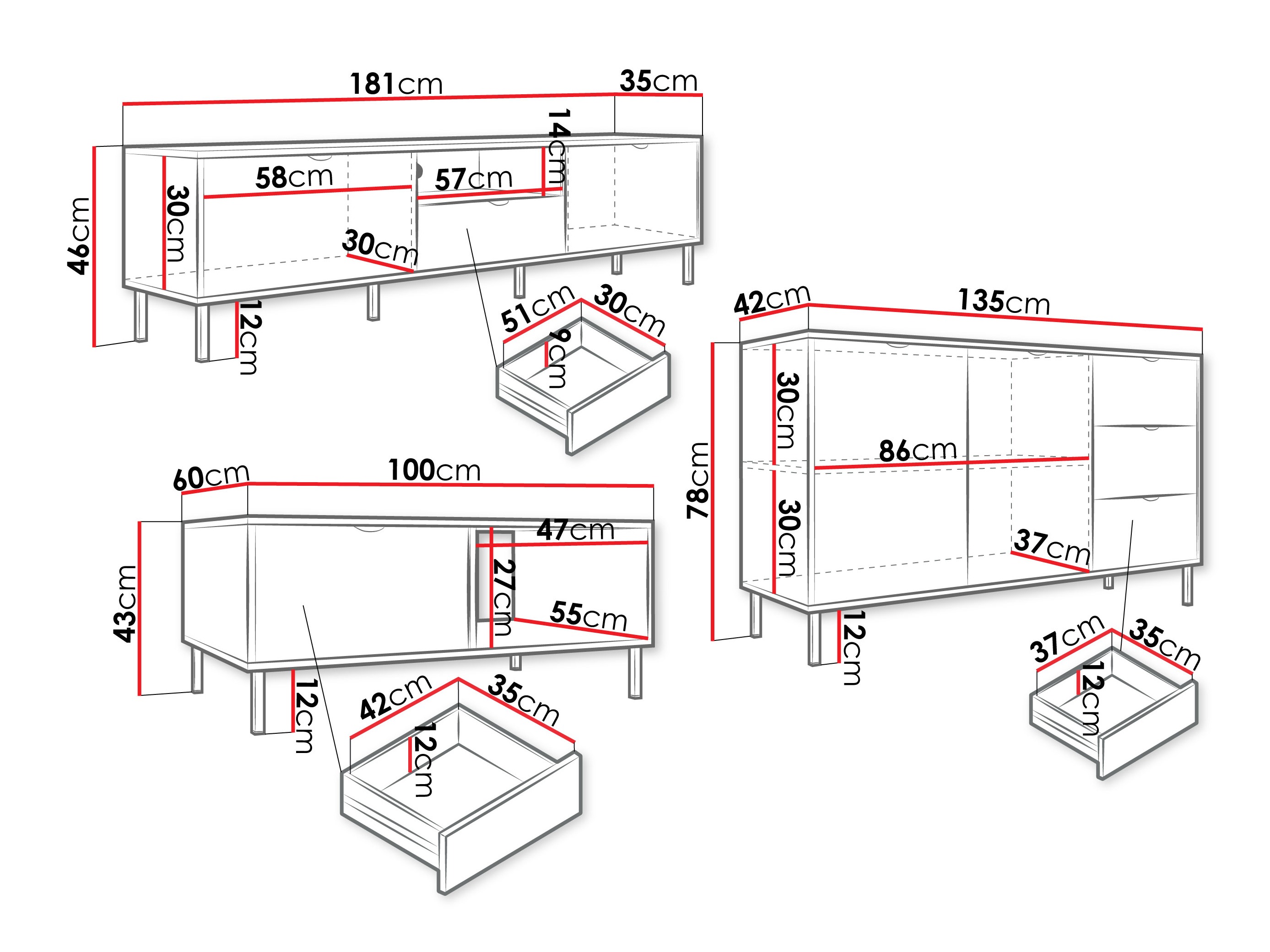 Woonkamerset Comfivo Elblare