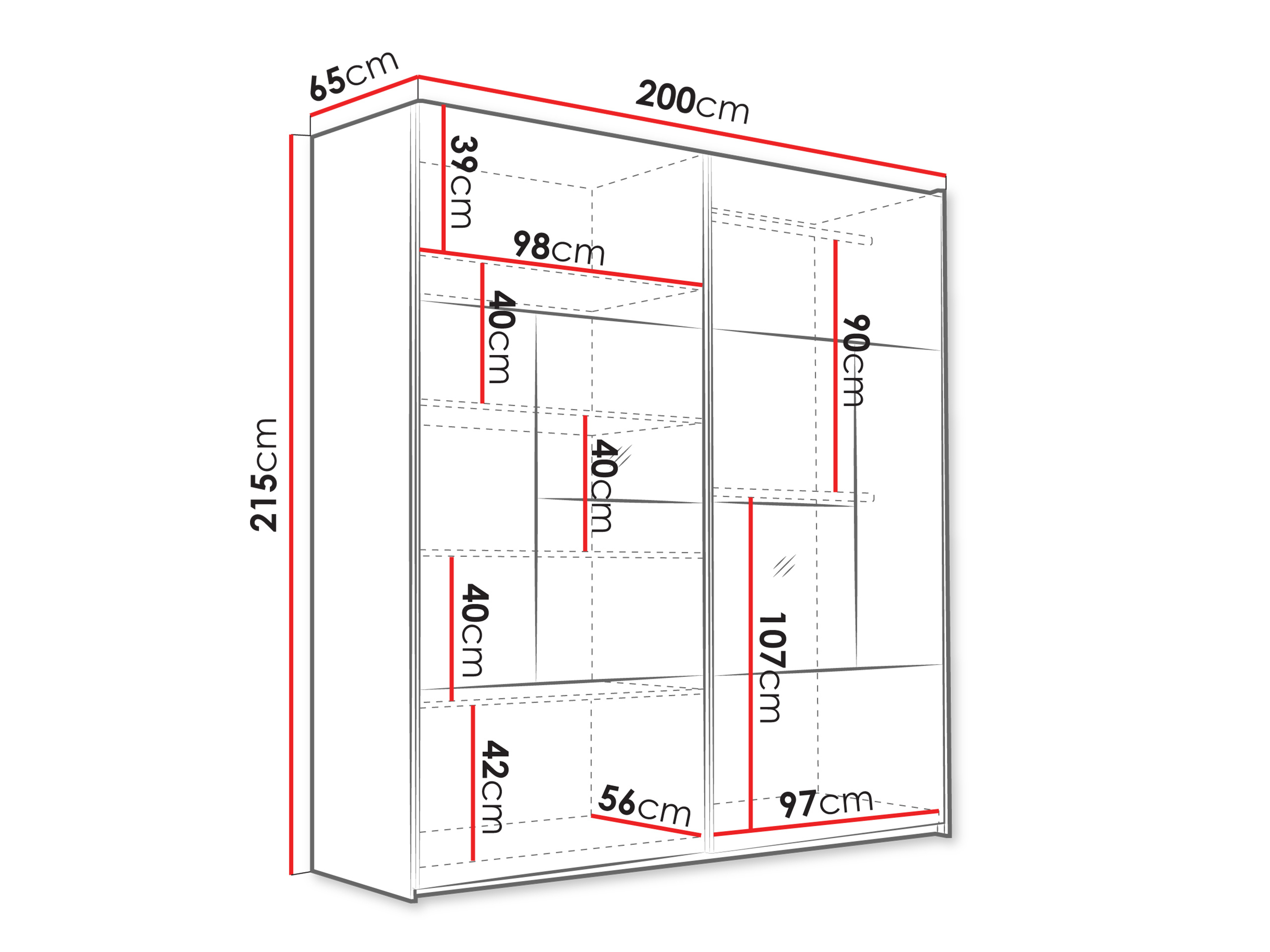 Kledingkast Honolulu 265