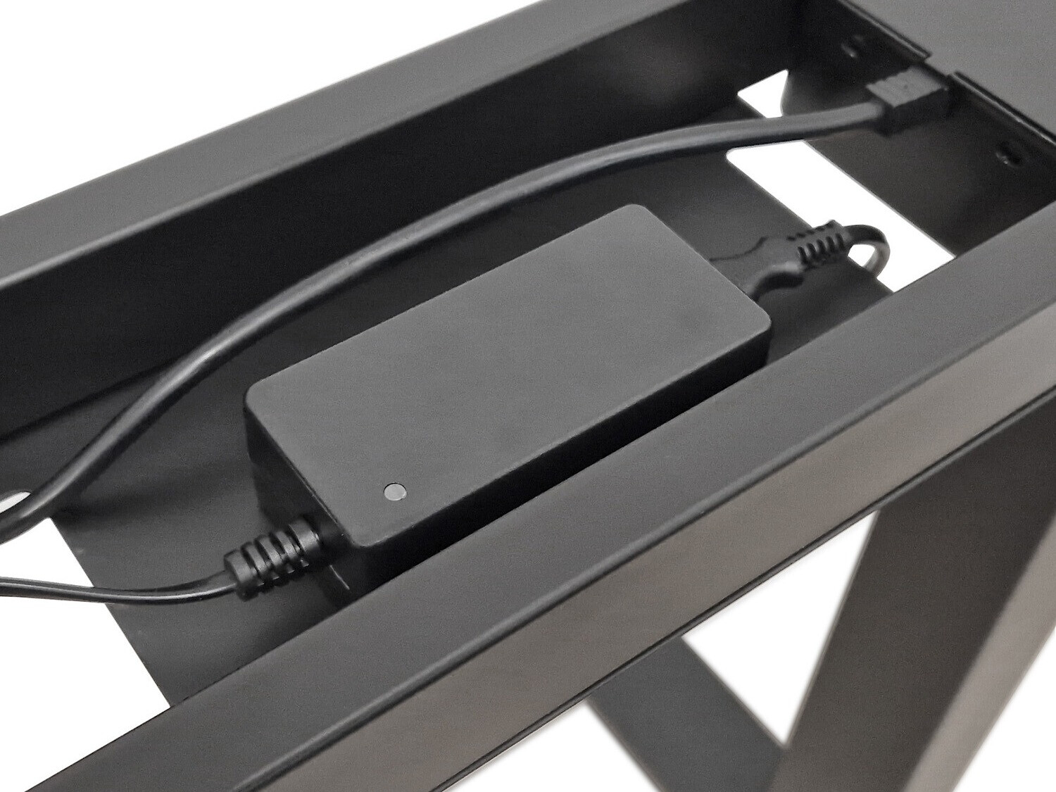 In hoogte verstelbaar bureau Buffalo 200 (Zwart)