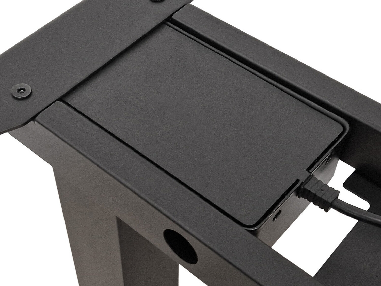 In hoogte verstelbaar bureau Buffalo 200 (Zwart)