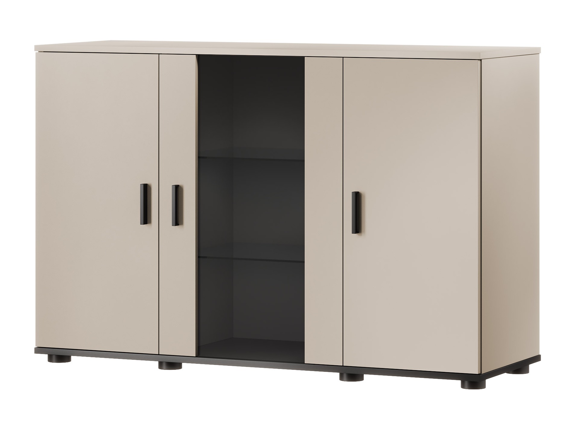 Dressoir Tornola 106 (Kasjmier + Zwart)