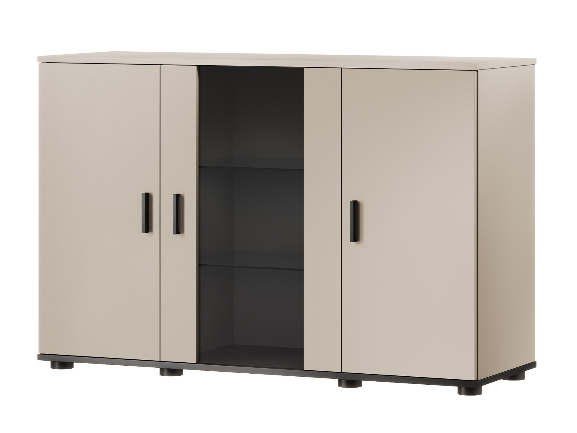 Dressoir Tornola 106 (Kasjmier + Zwart)