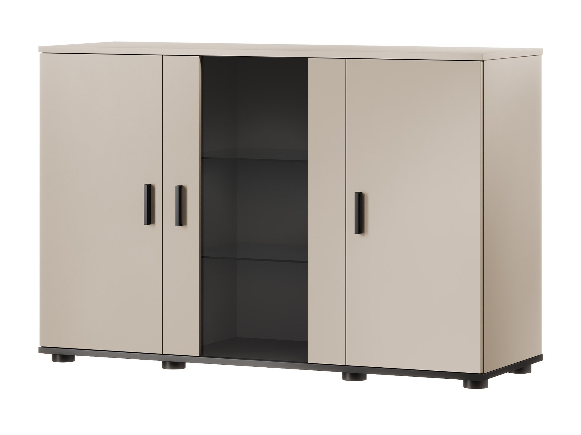 Dressoir Tornola 106 (Kasjmier + Zwart)