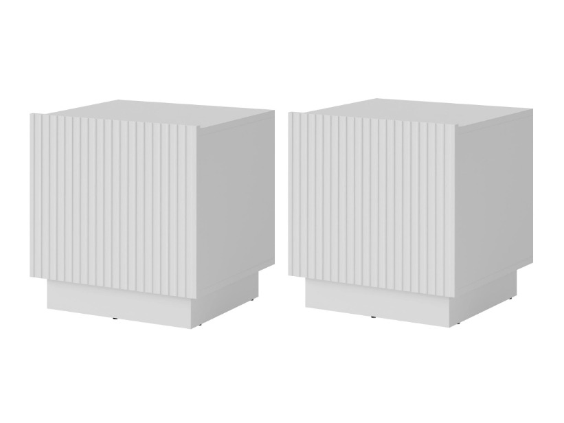 Een set nachtkastjes Lingua (Wit)