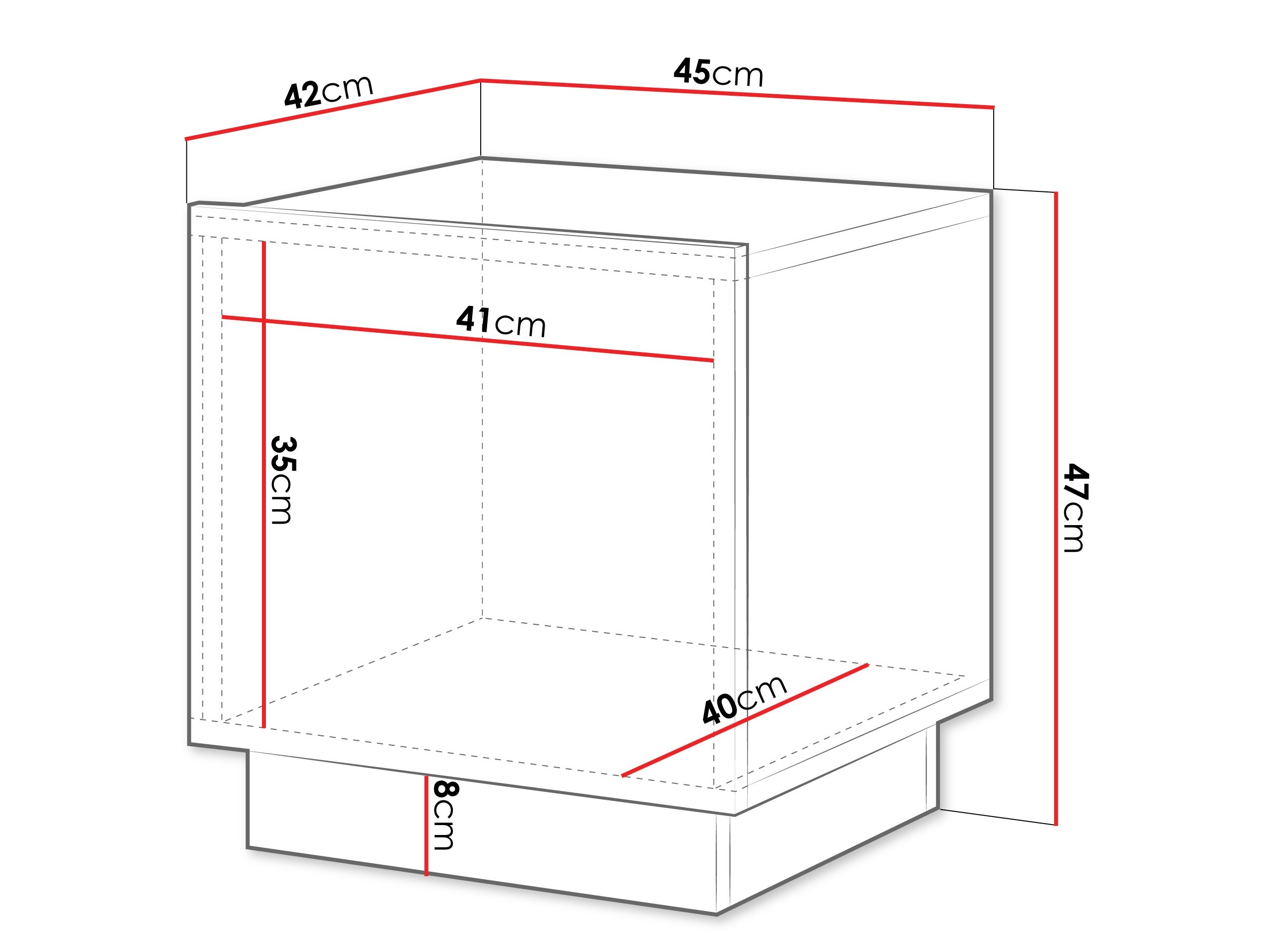 Een set nachtkastjes Lusonu 105 (Wit)