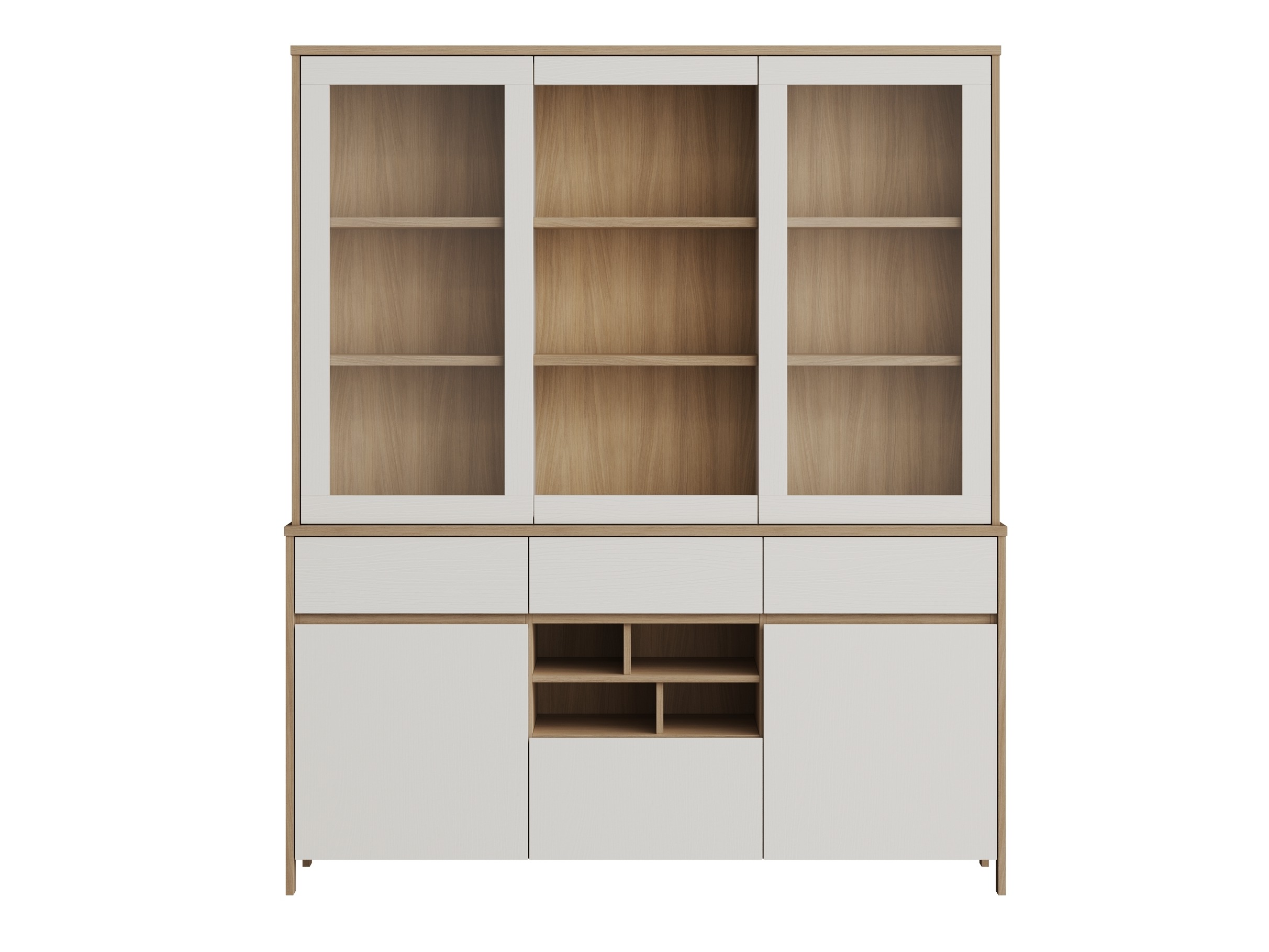 Boekenkast Fermaru 100 (Wit + Eiken)