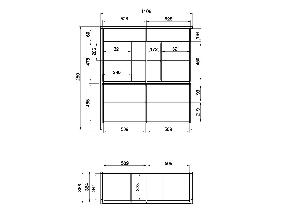 Dressoir Fermaru 106 (Stoffig groen + Eiken)