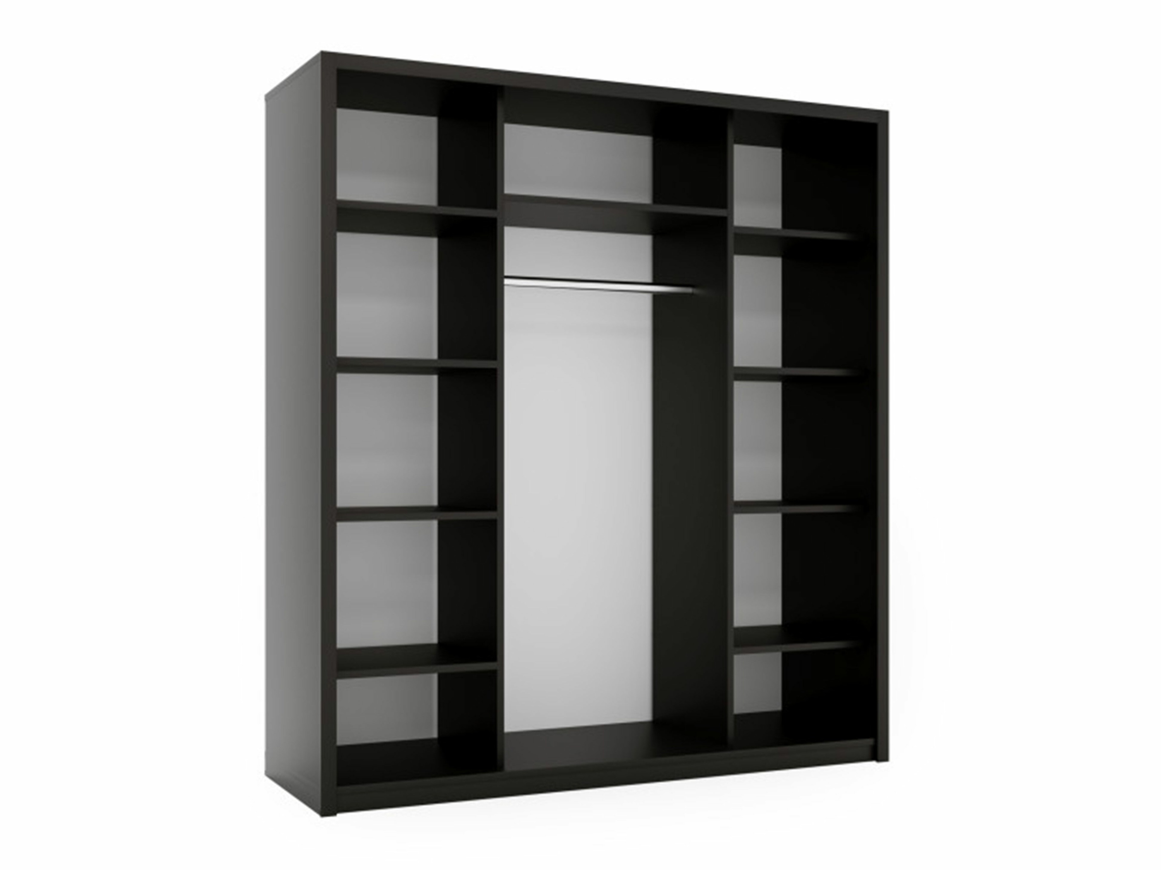 Kledingkast Murrieta 192 (Zwart + Geel)