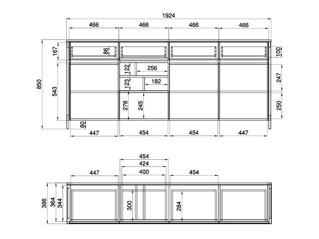 Ladekast Fermaru 105 (Wit + Eiken)