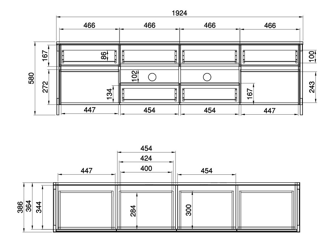 TV-meubel Fermaru 103 (Stoffig groen + Eiken)