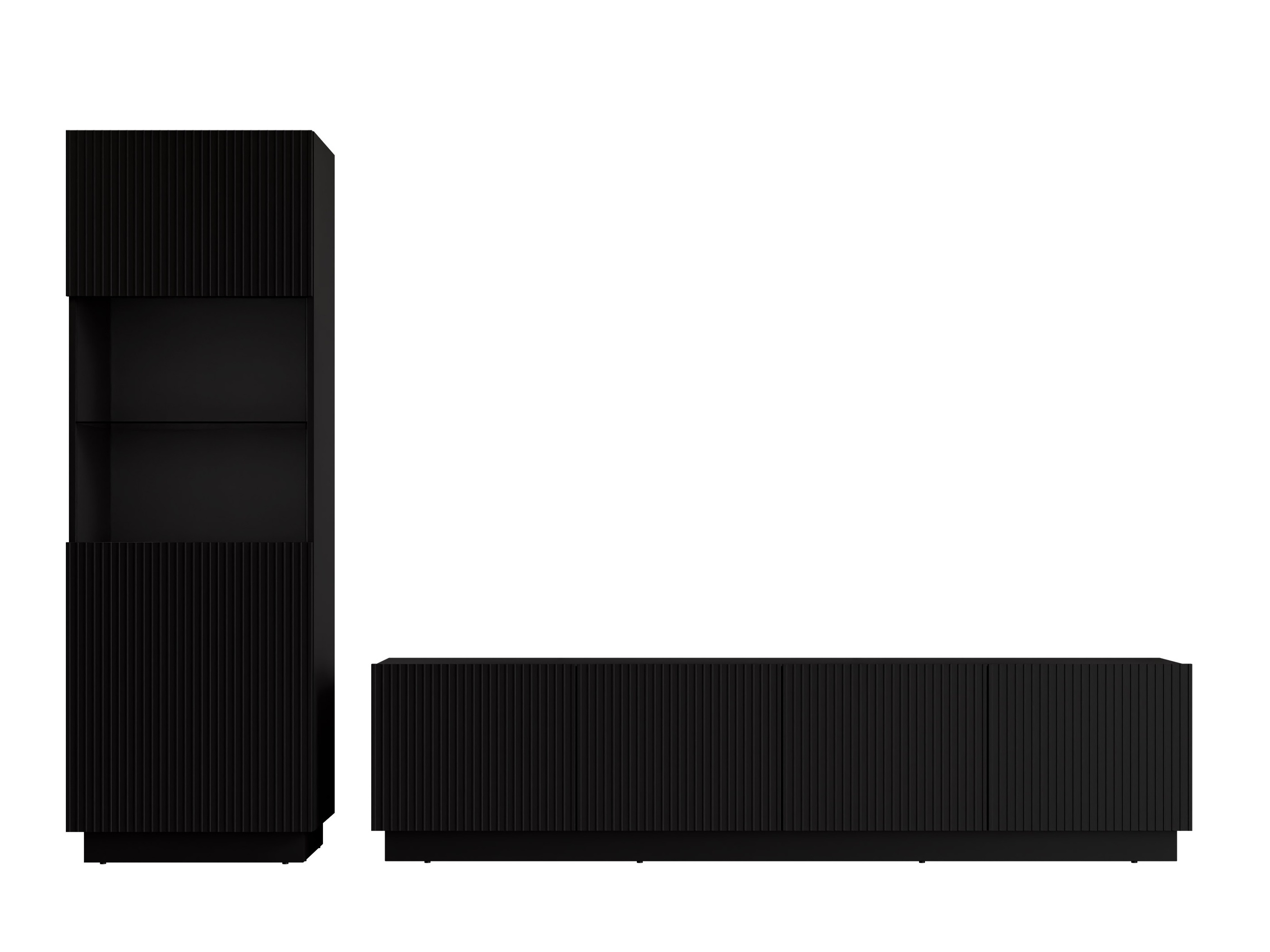 Woonkamerset Lusonu 107 (Zwart)