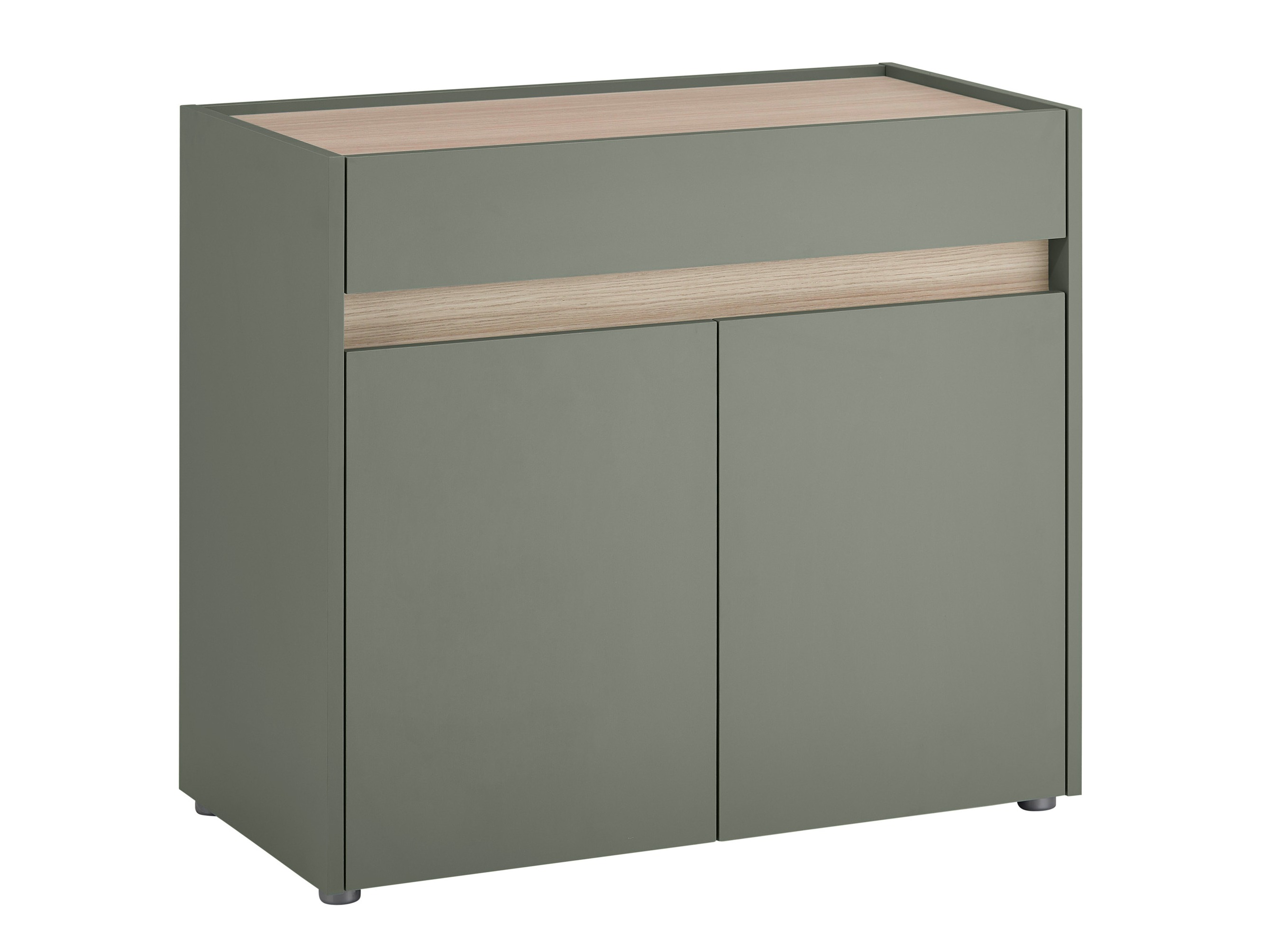 Ladekast Elbsori 110 (Groen + Eiken)