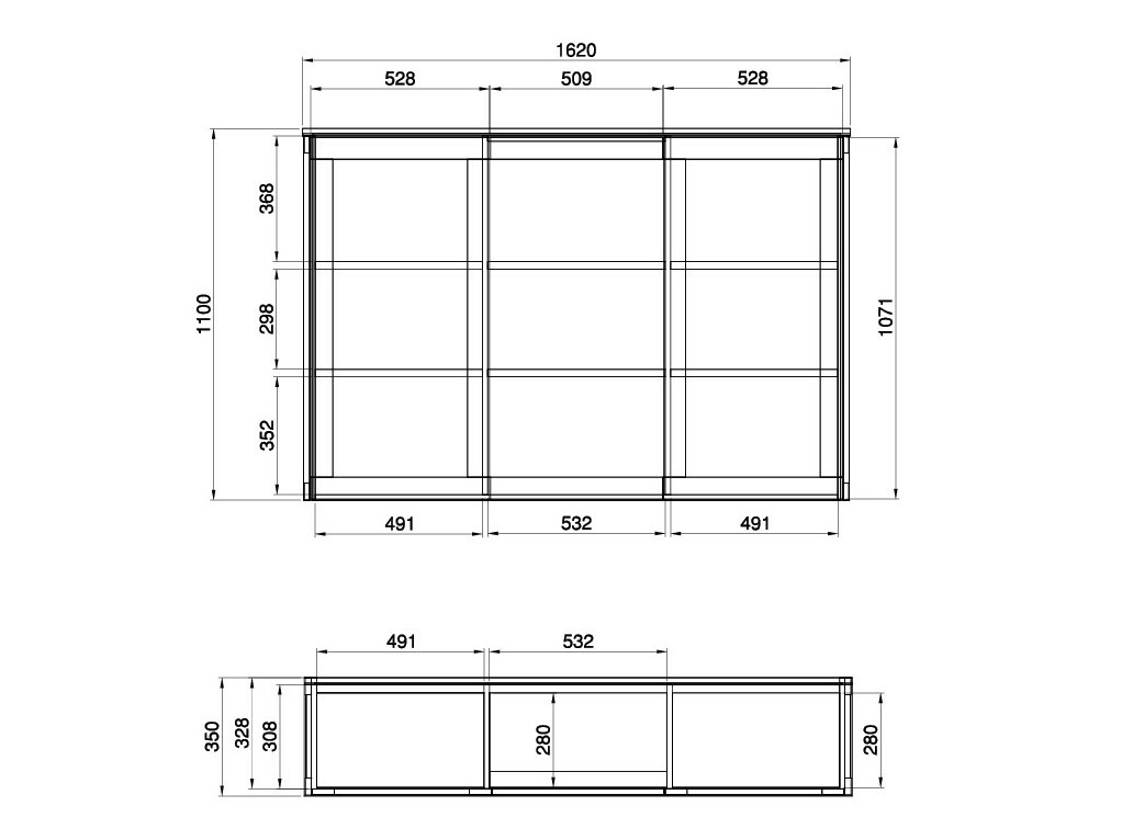 Meubelset Fermaru 114 (Stoffig groen + Eiken)