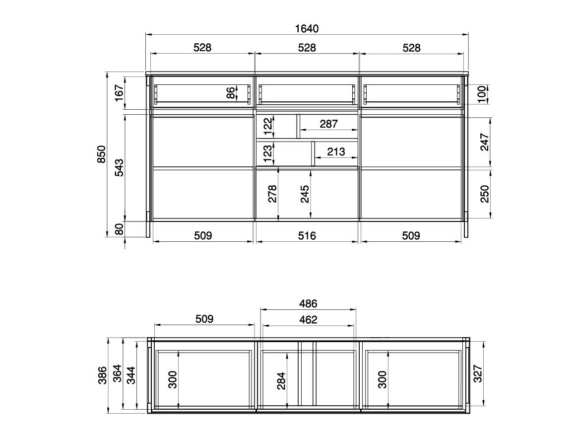 Meubelset Fermaru 114 (Wit + Eiken)