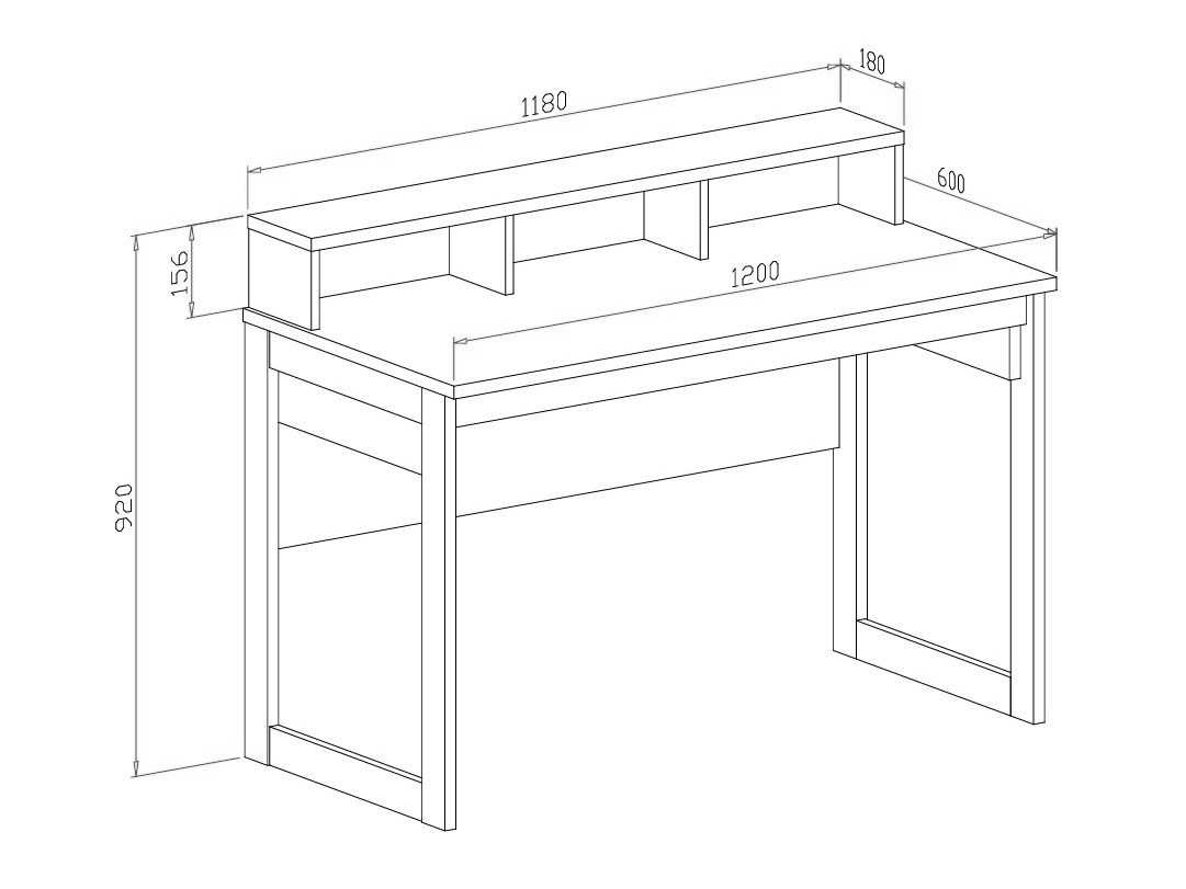 Thuiskantoorset Fermaru 116 (Stoffig groen + Eiken)