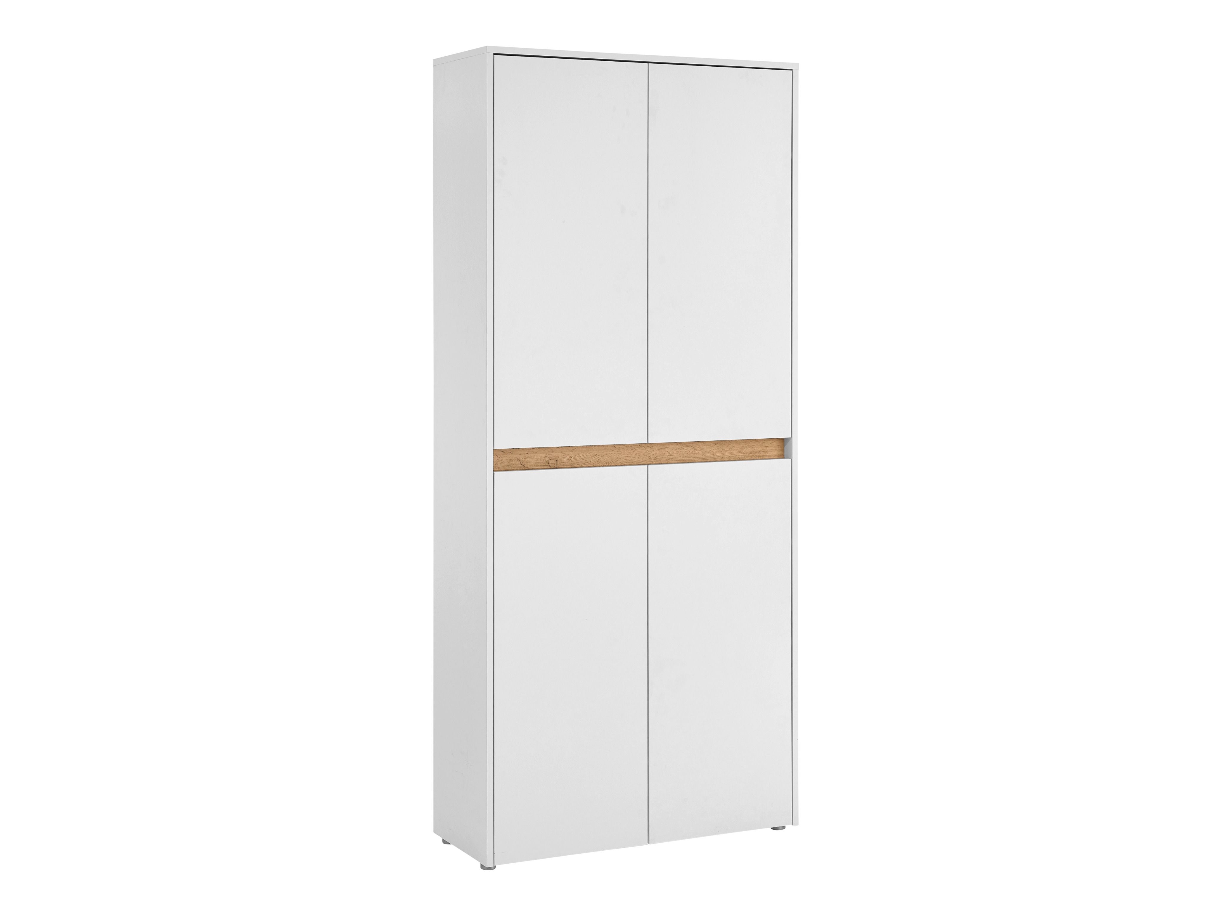 Boekenkast Elbsori 174 (Wit + Wotan eik)