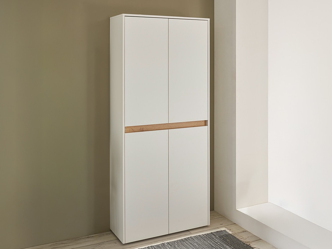 Boekenkast Elbsori 174 (Wit + Wotan eik)