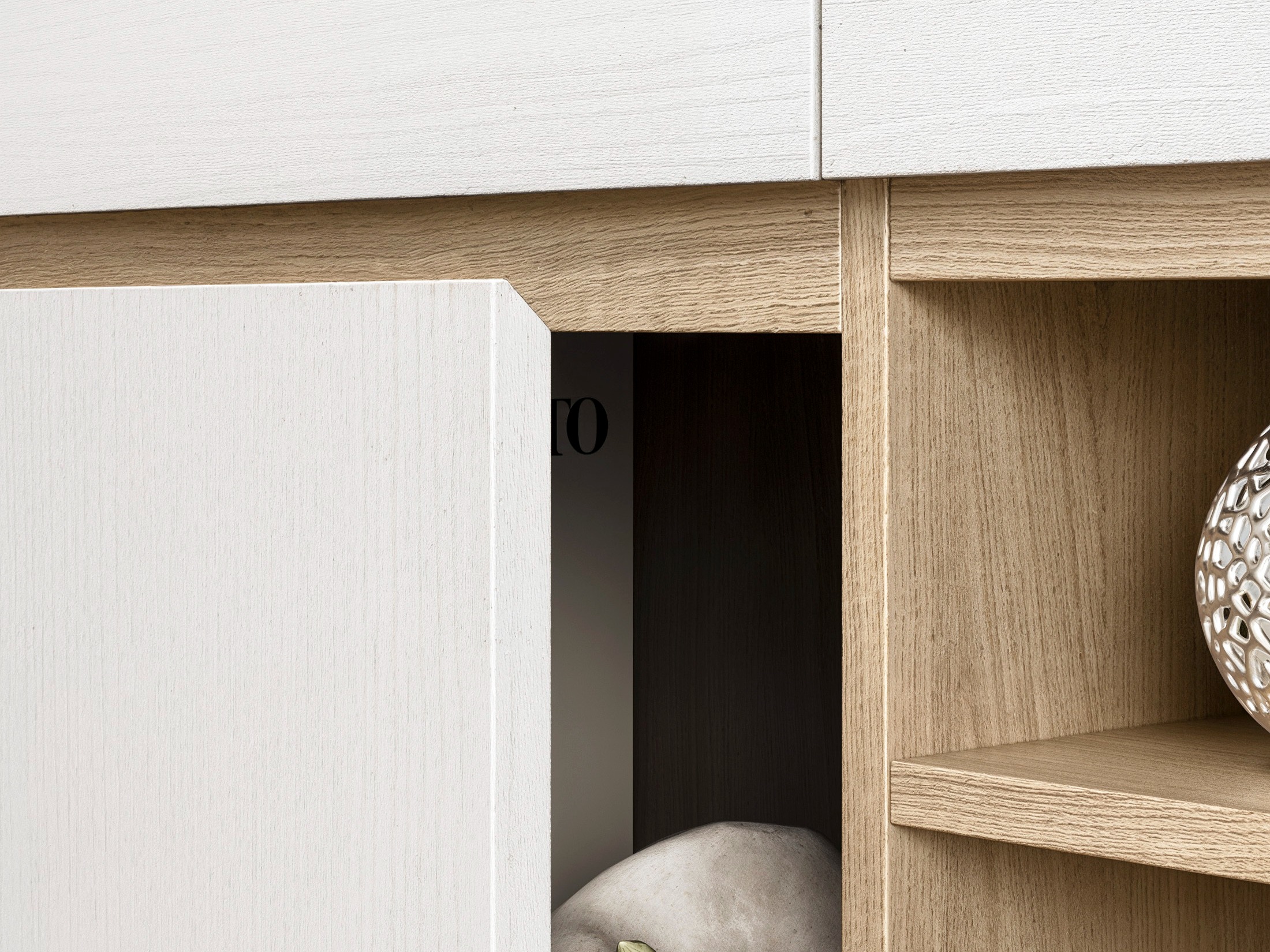 Dressoir Fermaru 106 (Wit + Eiken)