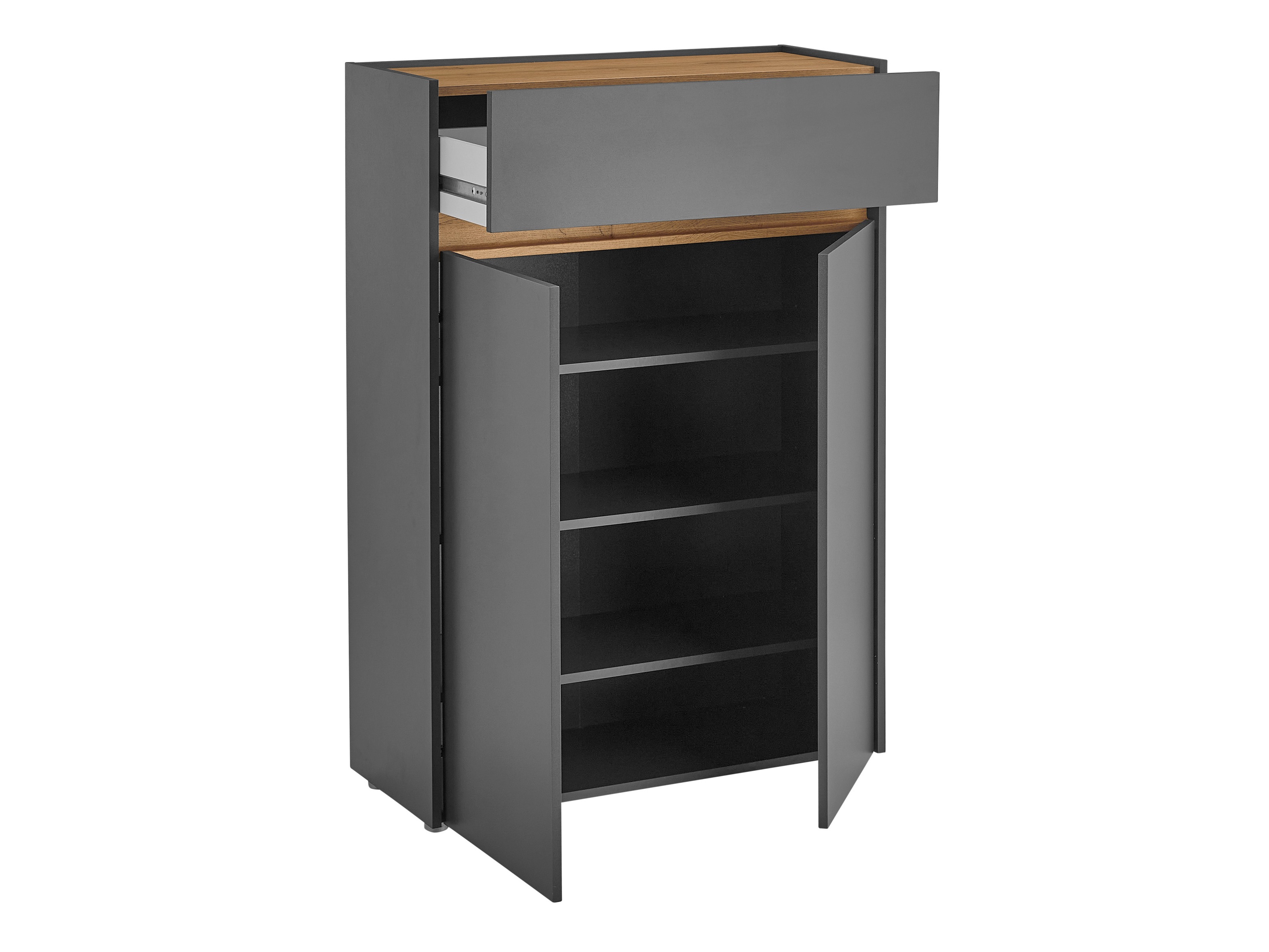 Gangmeubelset Elbsori 175 (Antraciet + Wotan eik)