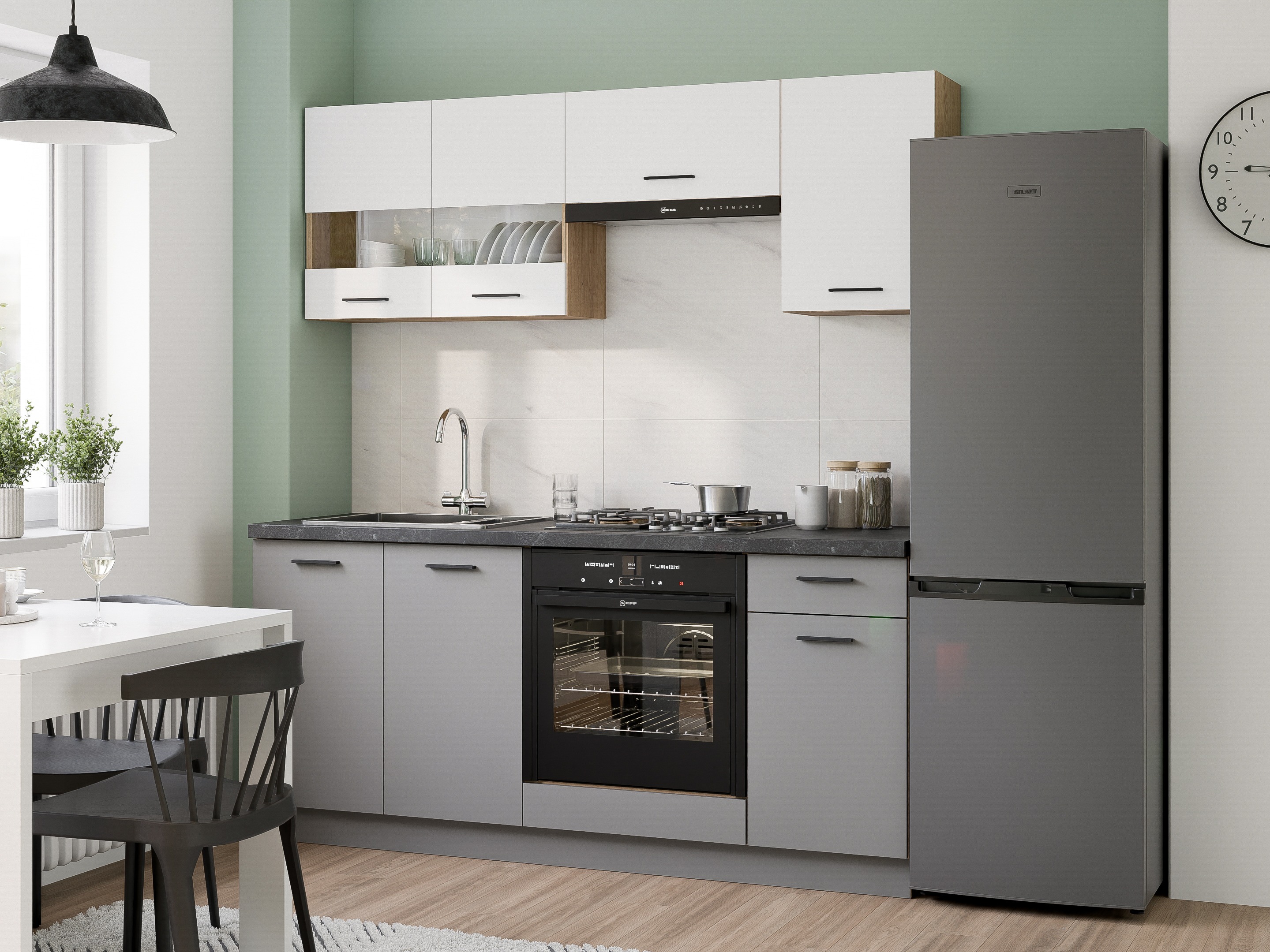 Modulaire keukenset Ati White Grey 117