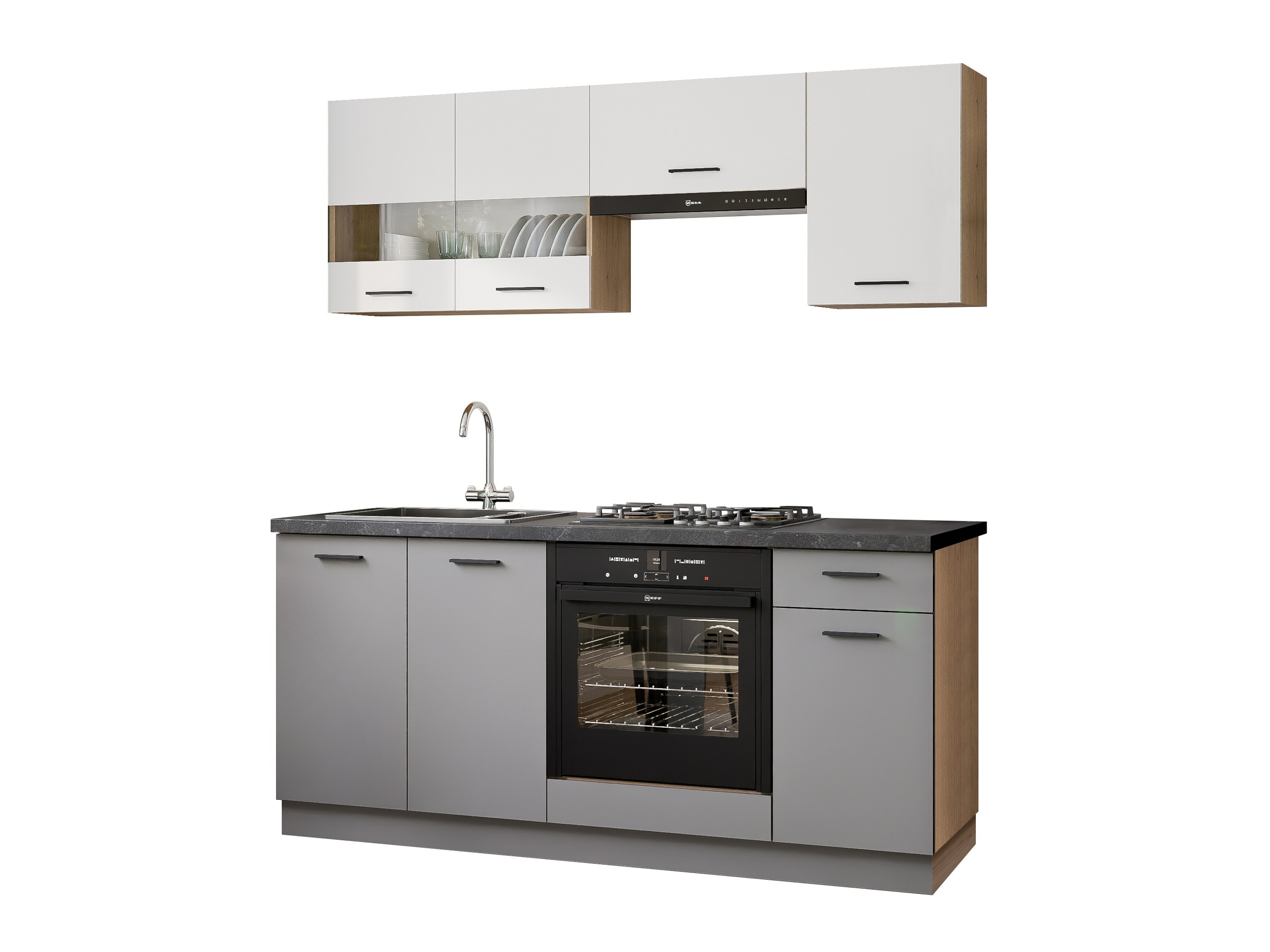 Modulaire keukenset Ati White Grey 117