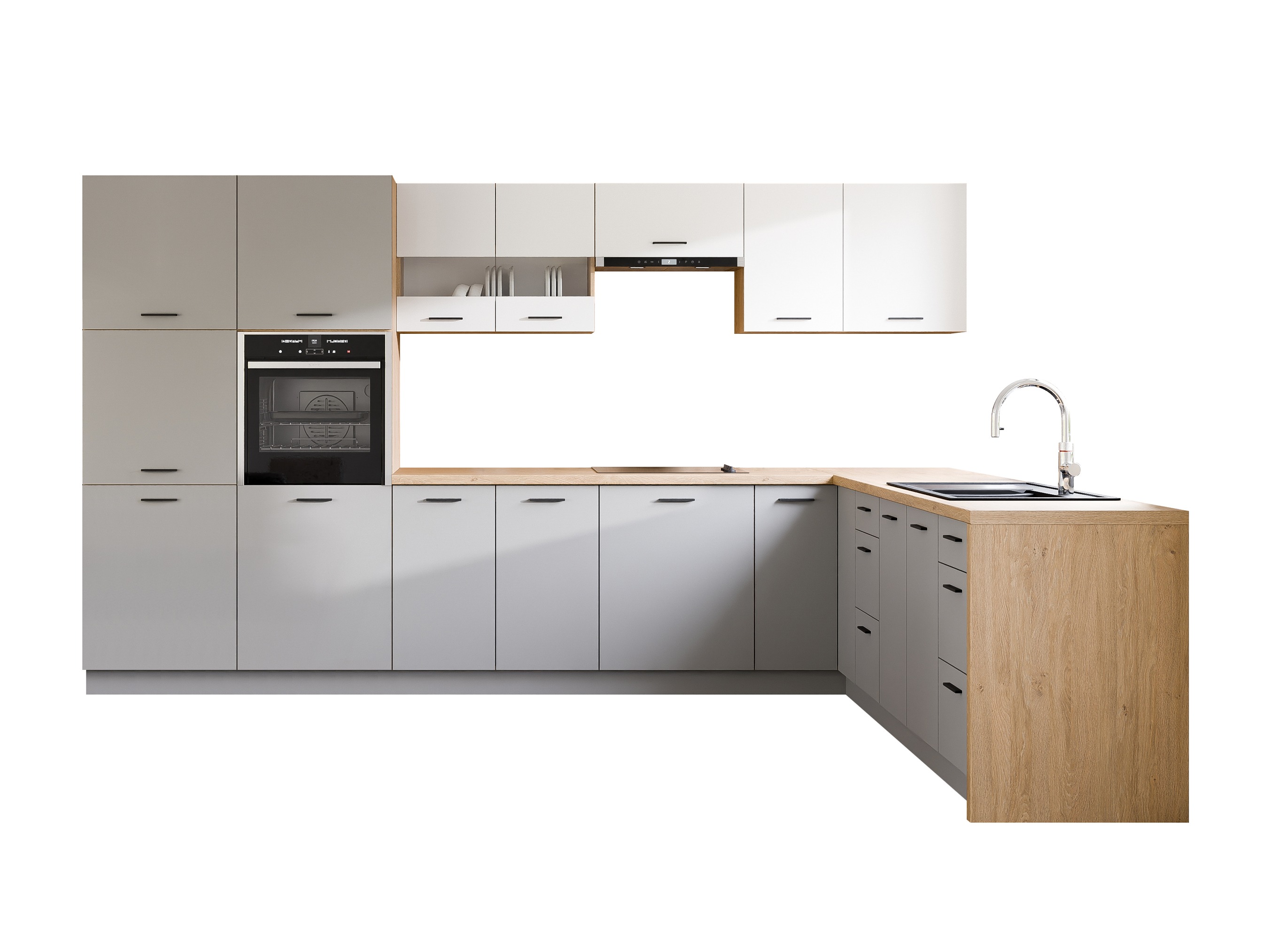 Modulaire keukenset Ati White Grey 118