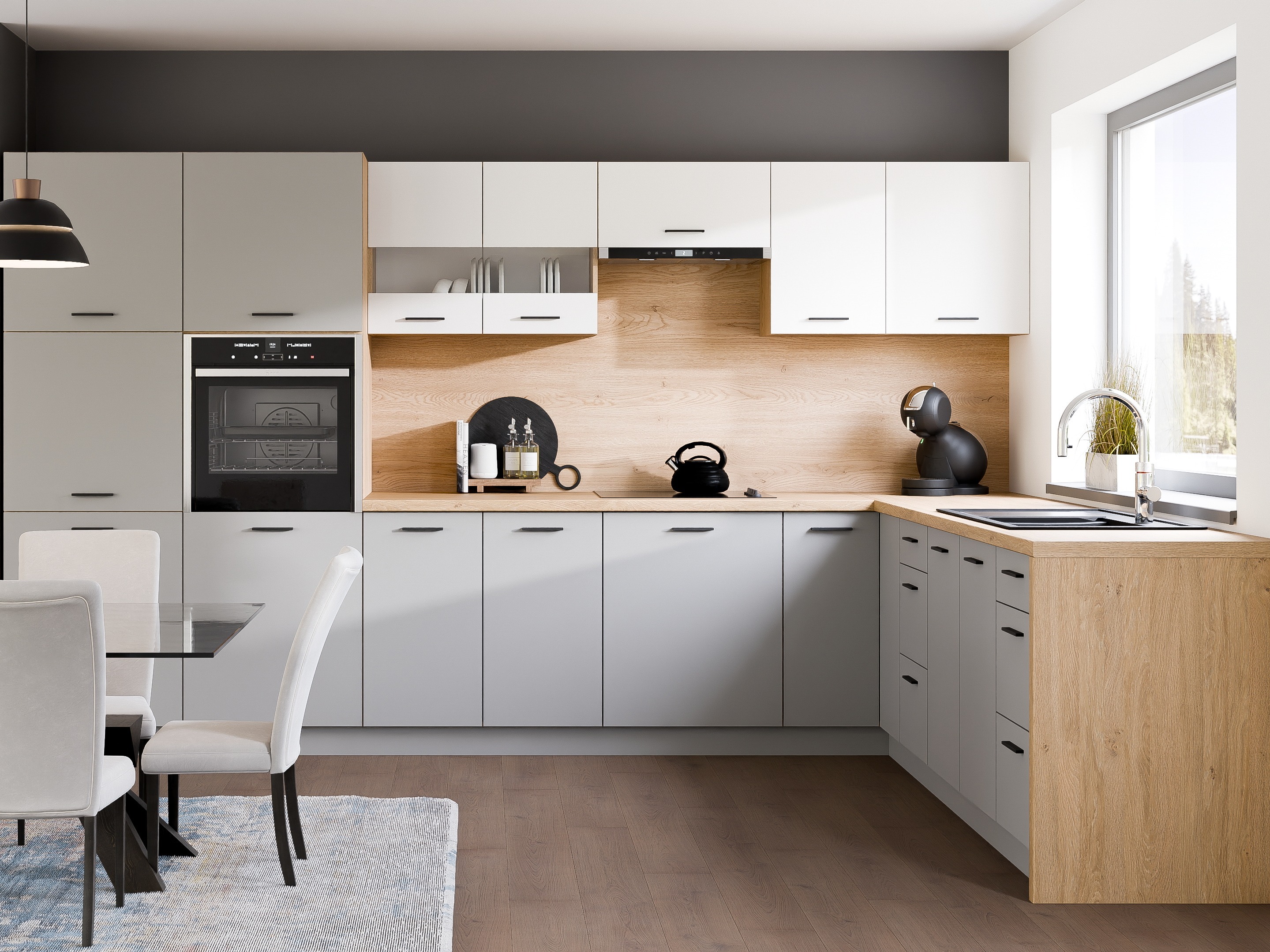 Modulaire keukenset Ati White Grey 118