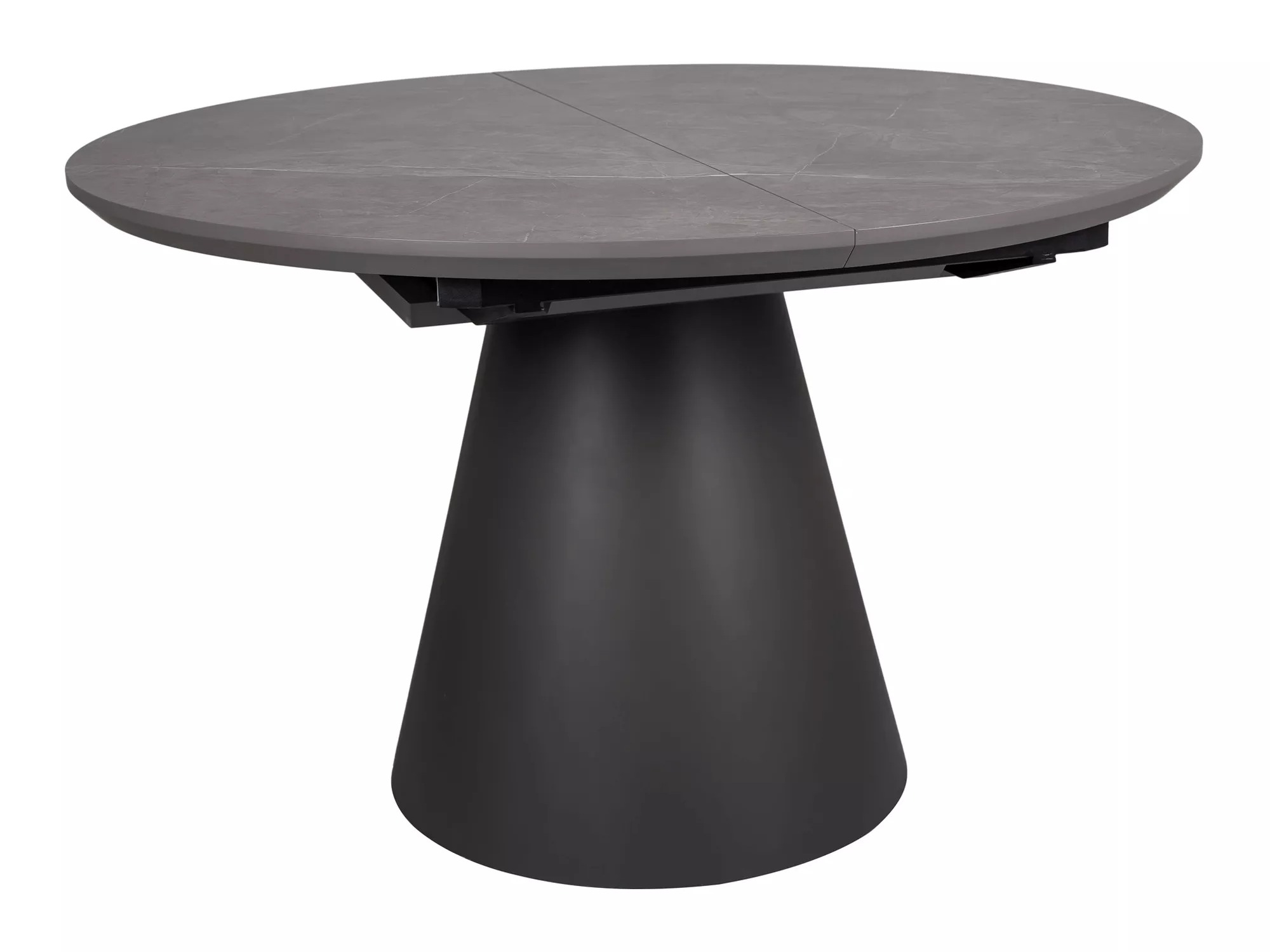 Tafel Detroit 920 (Grijs marmer + Zwart)