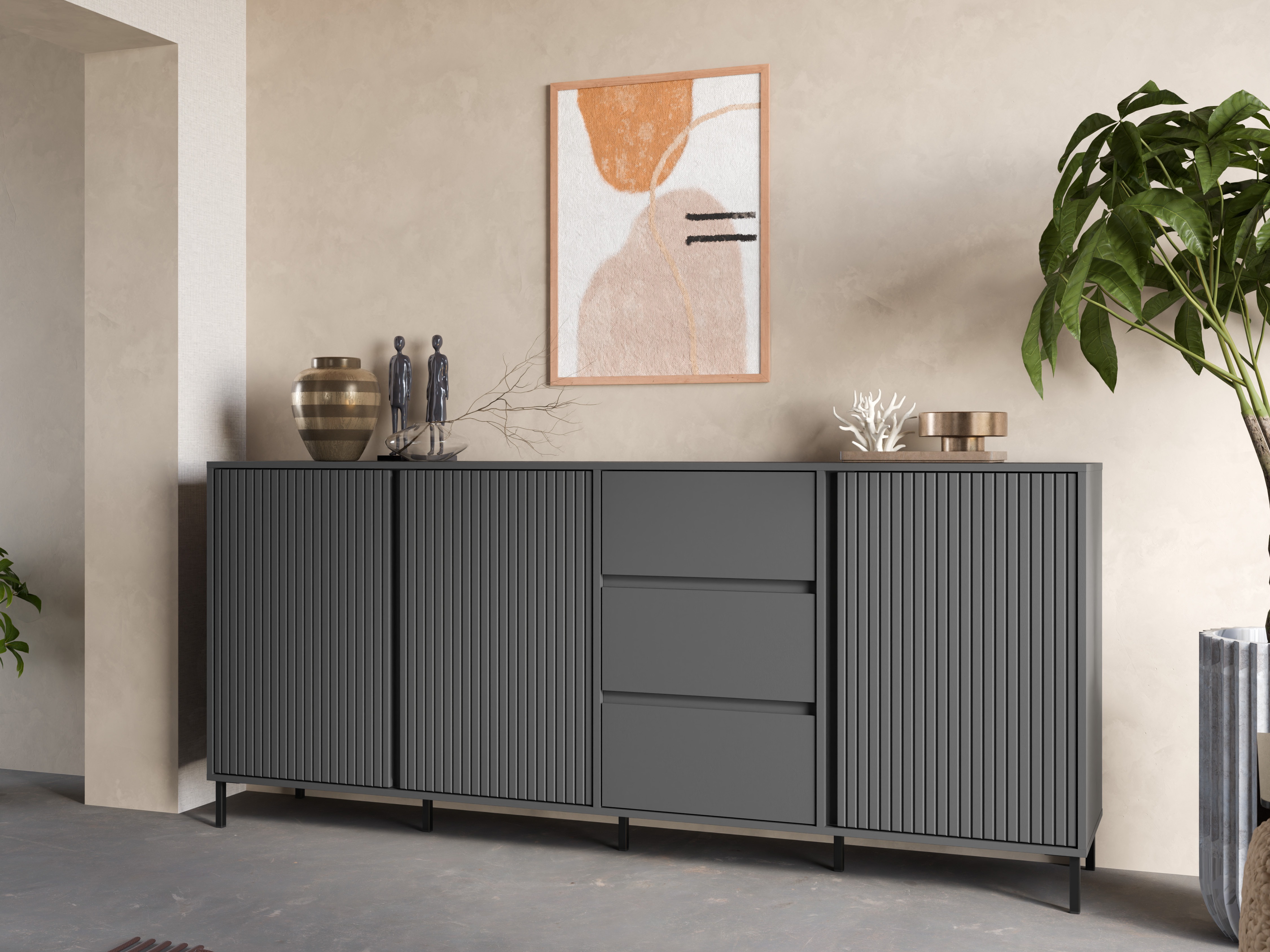 Ladekast Ruvrevi 103 (Antraciet)