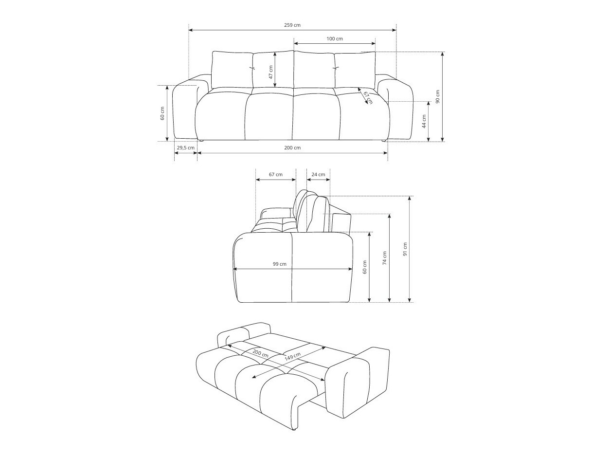 Slaapbank Kingston 154 (Flow 03)