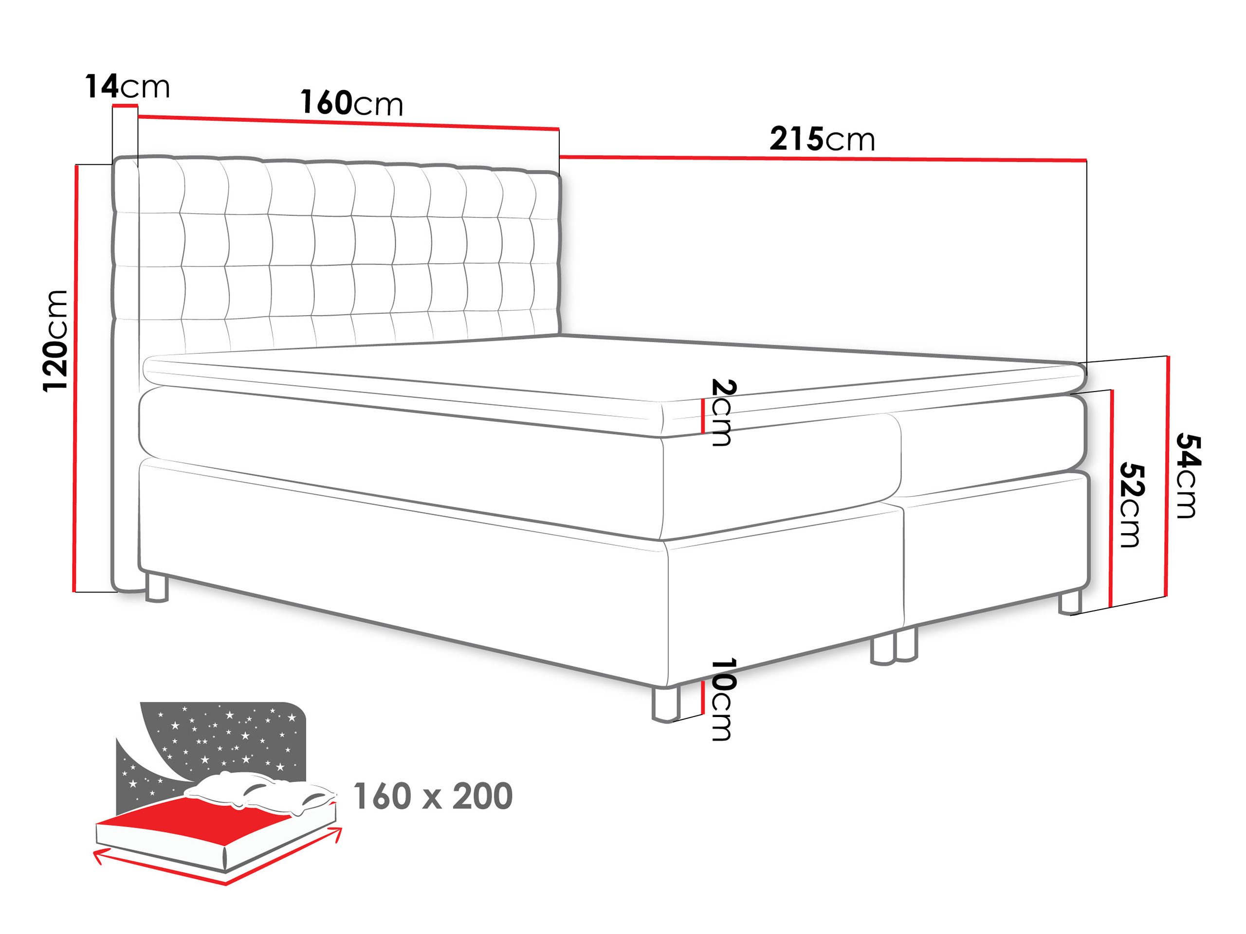 Boxspring Signum (Spirit 13)