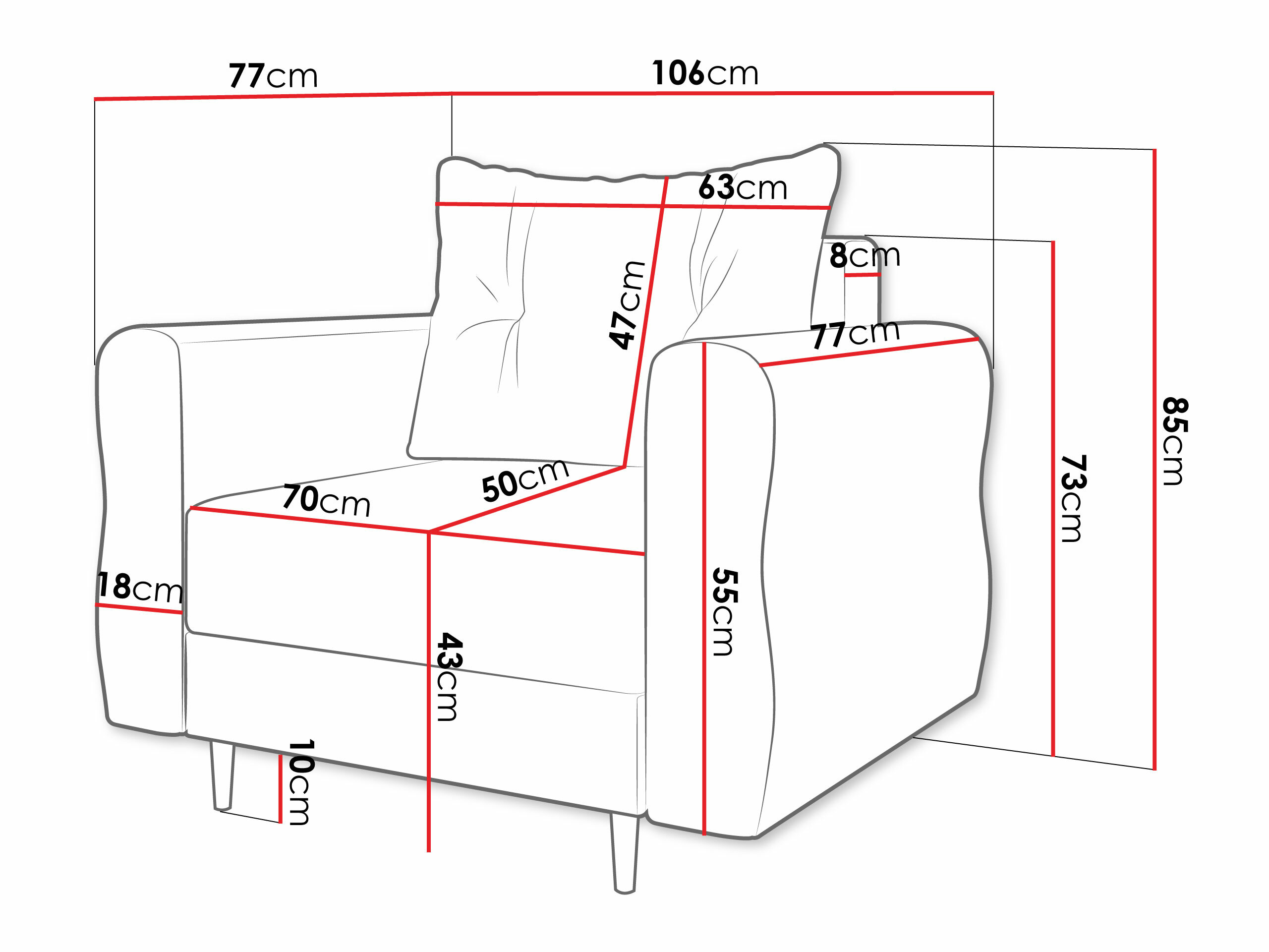 Fauteuil Veldala 104 (Manila 16)
