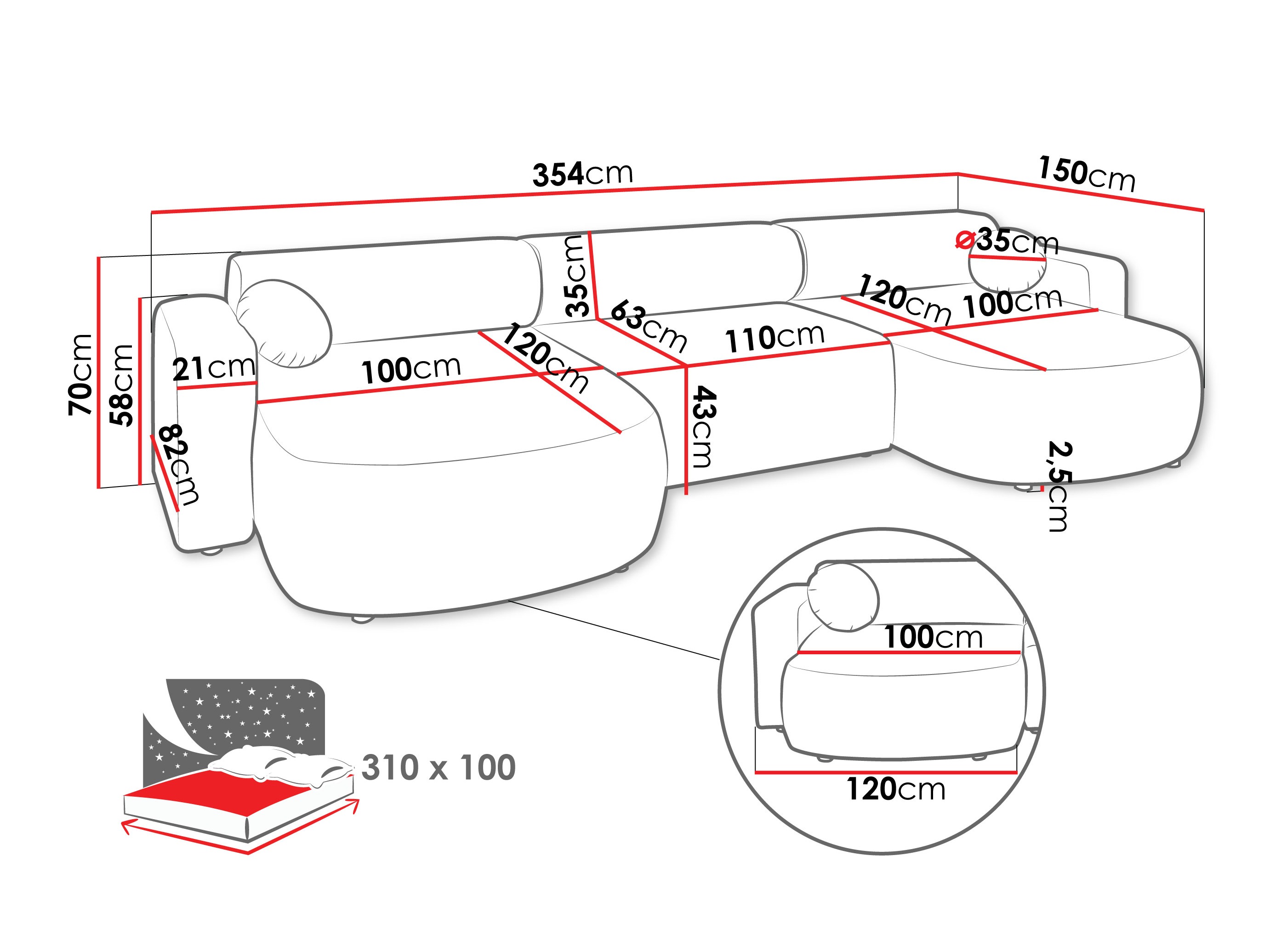 Hoekbank Comfivo 480 (Velo 635)