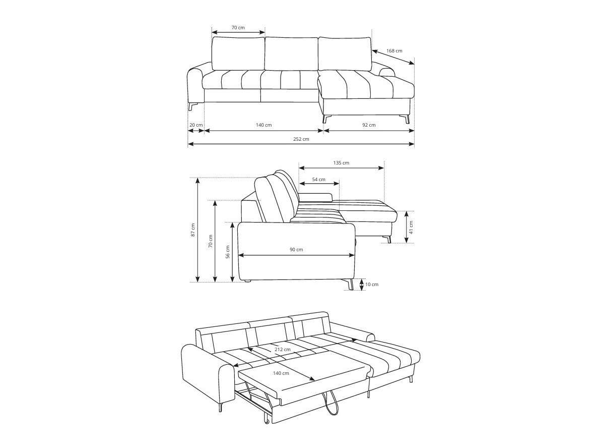 Hoekbank Kingston 199 (Links)